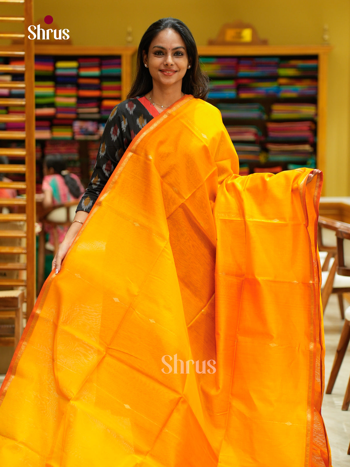 Maheshwari silkcotton Saree - EFS05291 - Shop on Shrus.com
