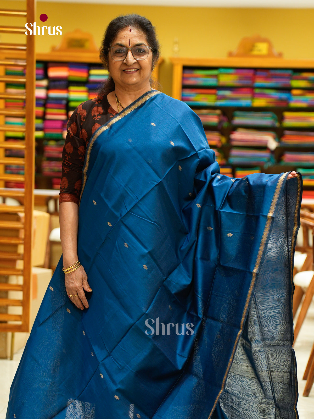 Maheshwari silkcotton Saree - EFS05321 - Shop on Shrus.com