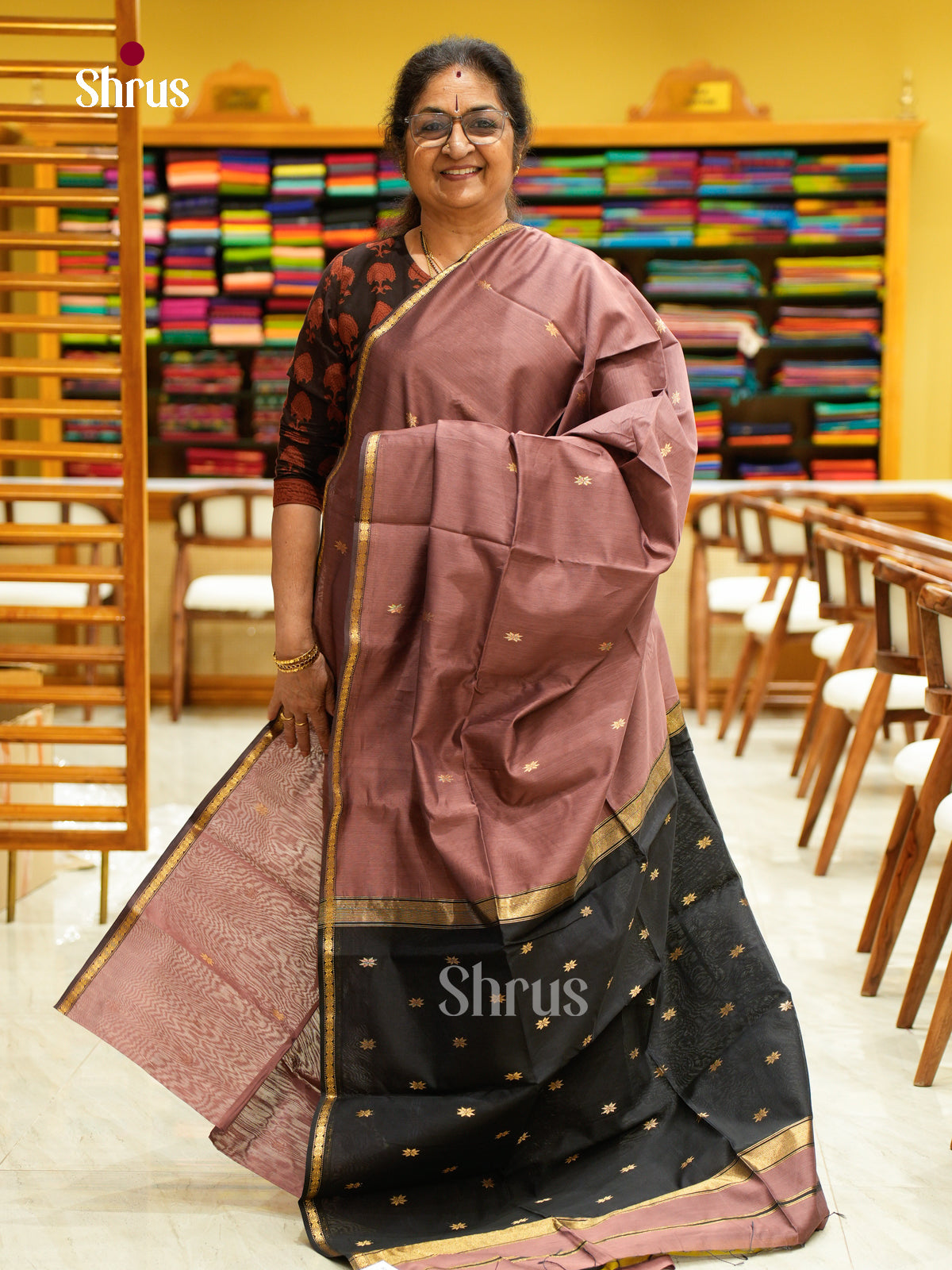 Maheshwari silkcotton Saree - EFS05325 - Shop on Shrus.com