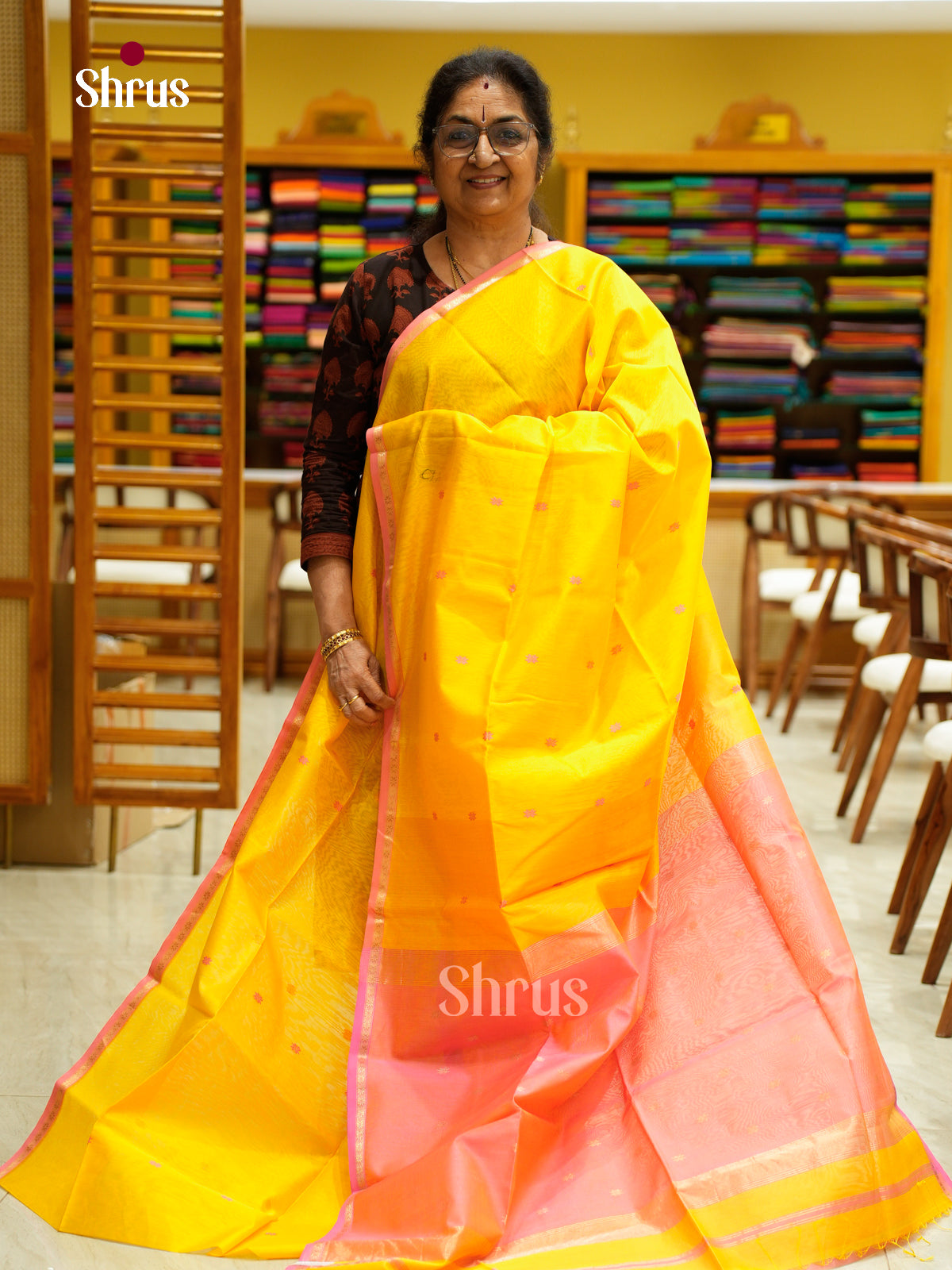Maheshwari silkcotton Saree - EFS05327 - Shop on Shrus.com