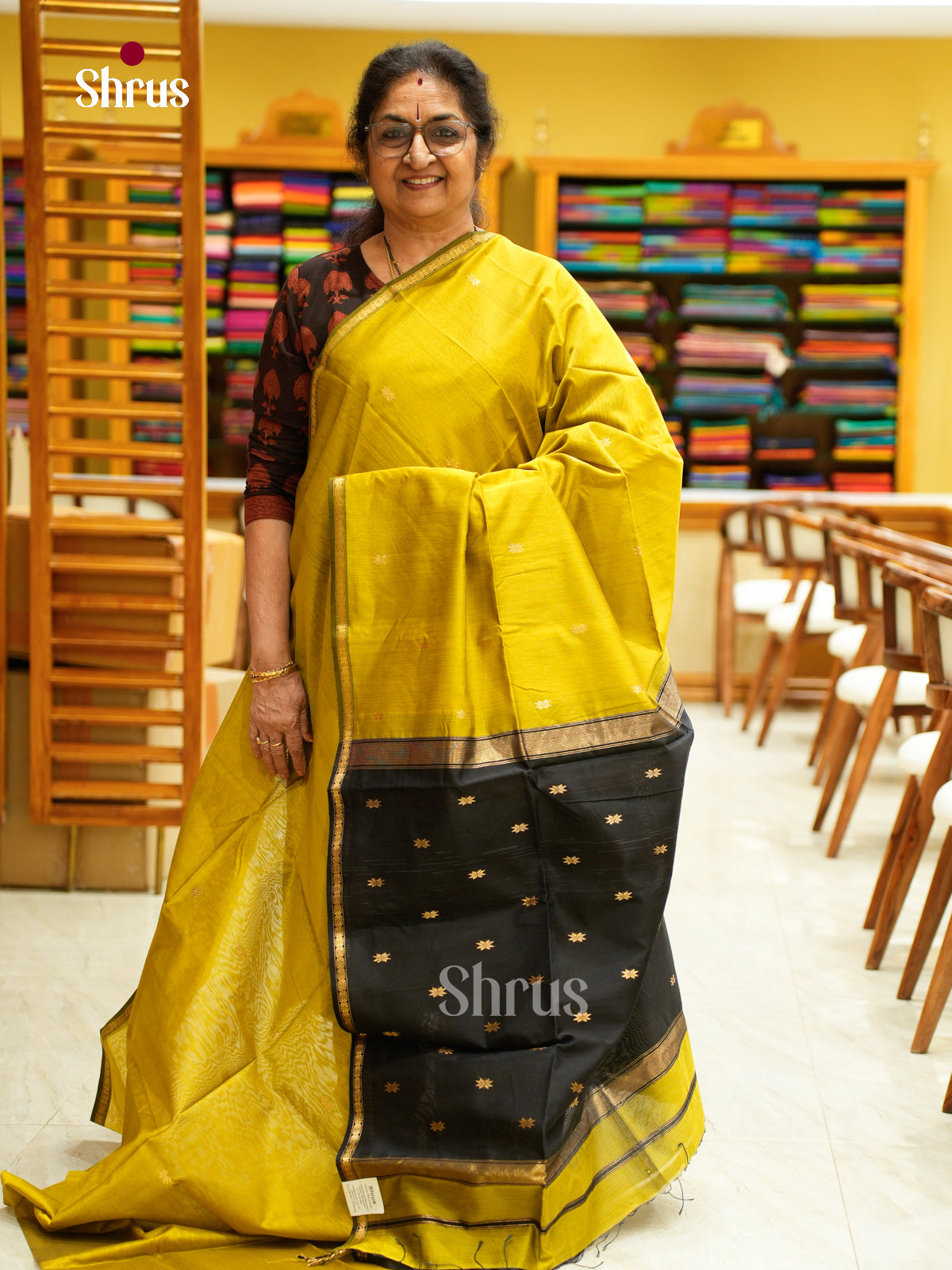 Maheshwari silkcotton Saree - EFS05330 - Shop on Shrus.com