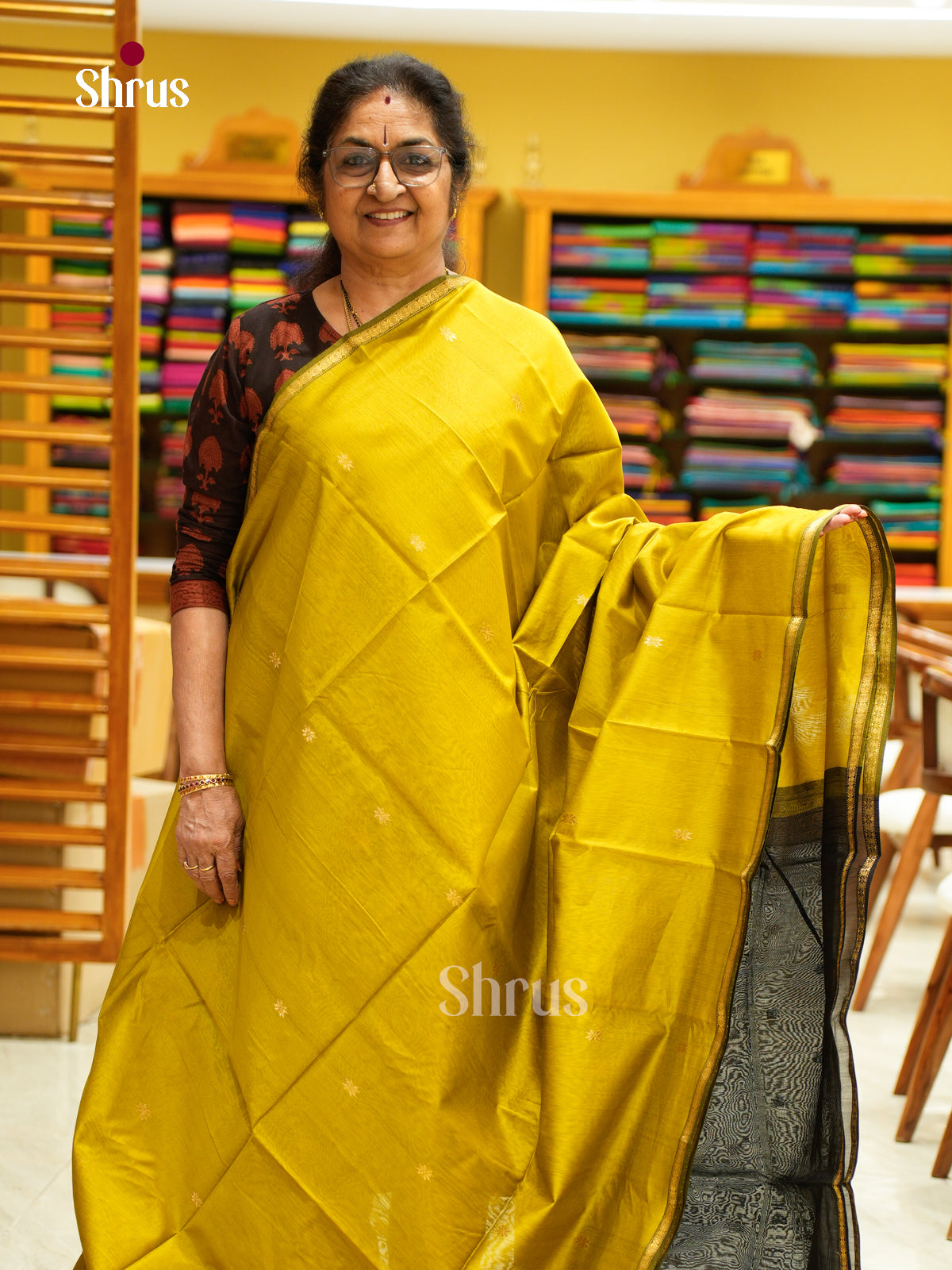 Maheshwari silkcotton Saree - EFS05330 - Shop on Shrus.com