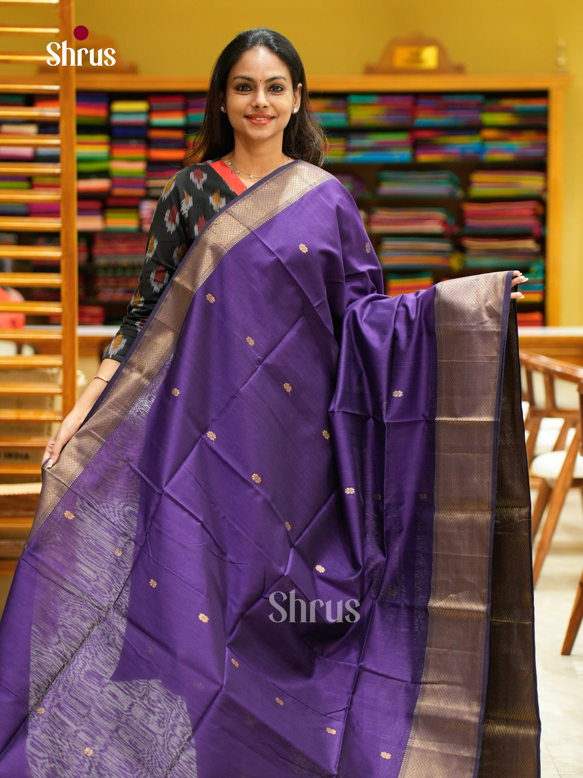 Maheshwari silkcotton Saree - EFS05331 - Shop on Shrus.com