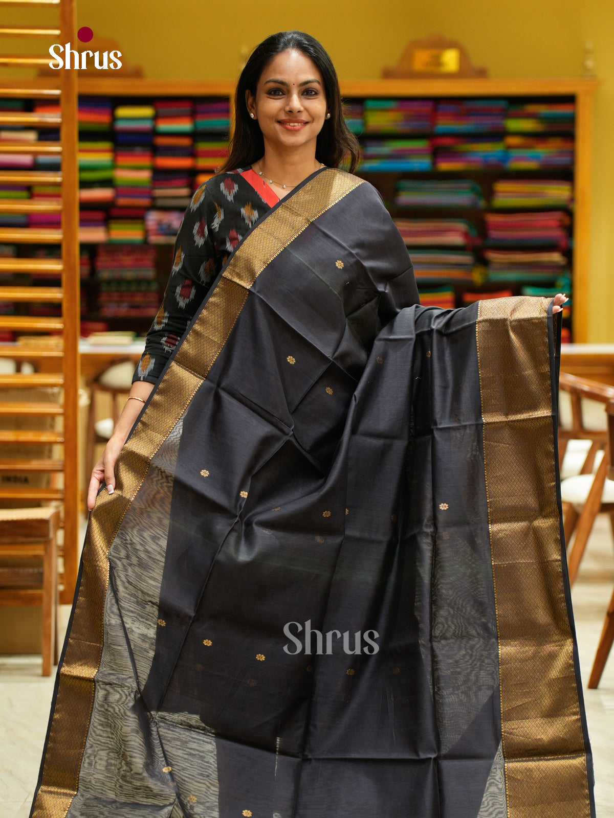 Maheshwari silkcotton Saree - EFS05333 - Shop on Shrus.com
