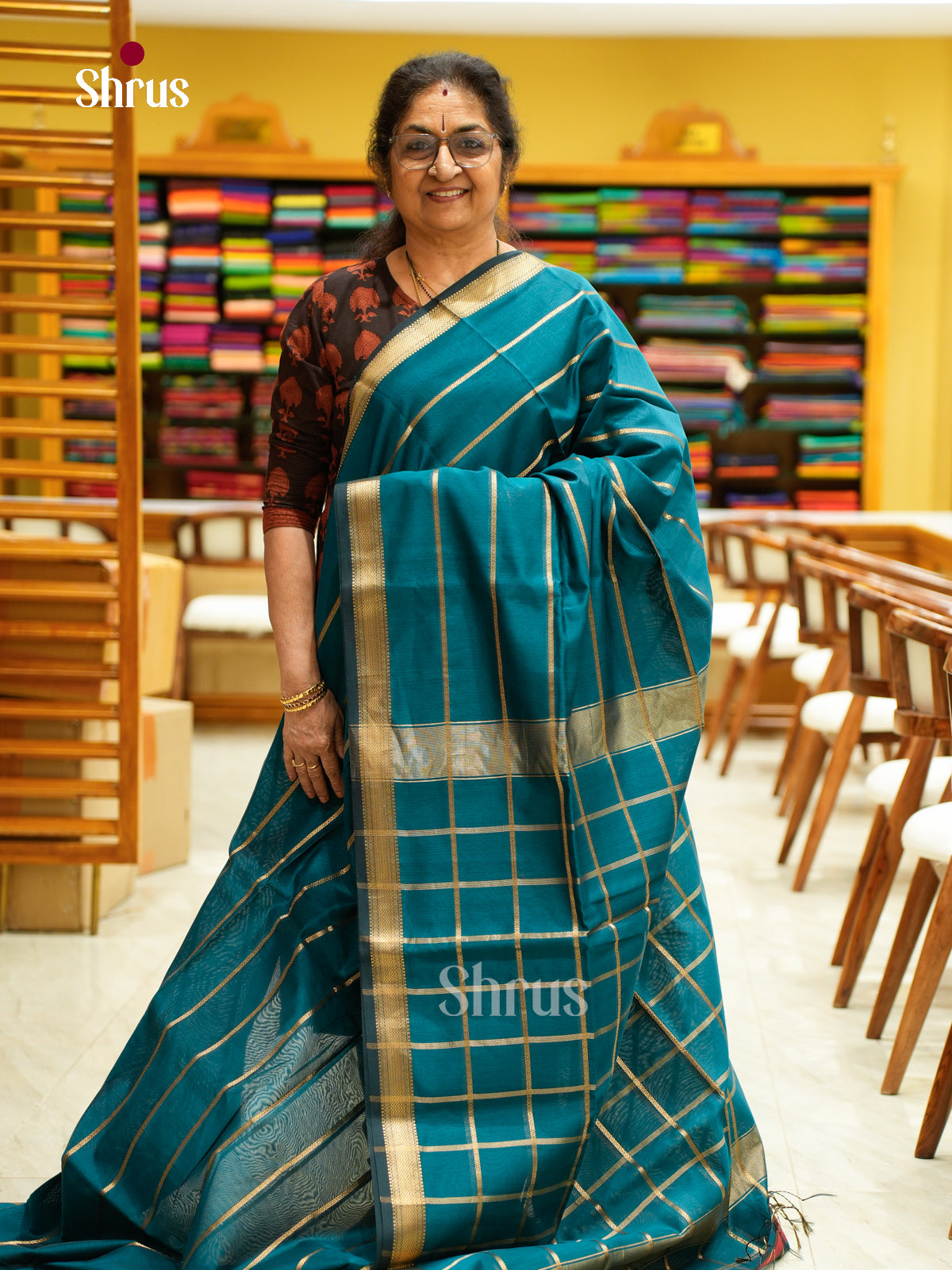 Maheshwari silkcotton Saree - EFS05347