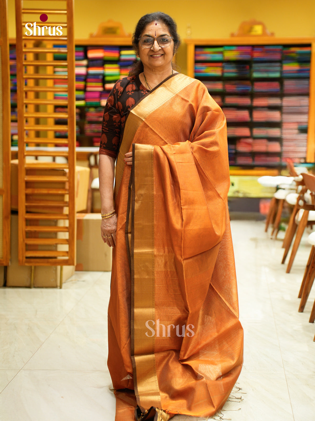 Maheshwari silkcotton Saree - EFS05353 - Shop on Shrus.com