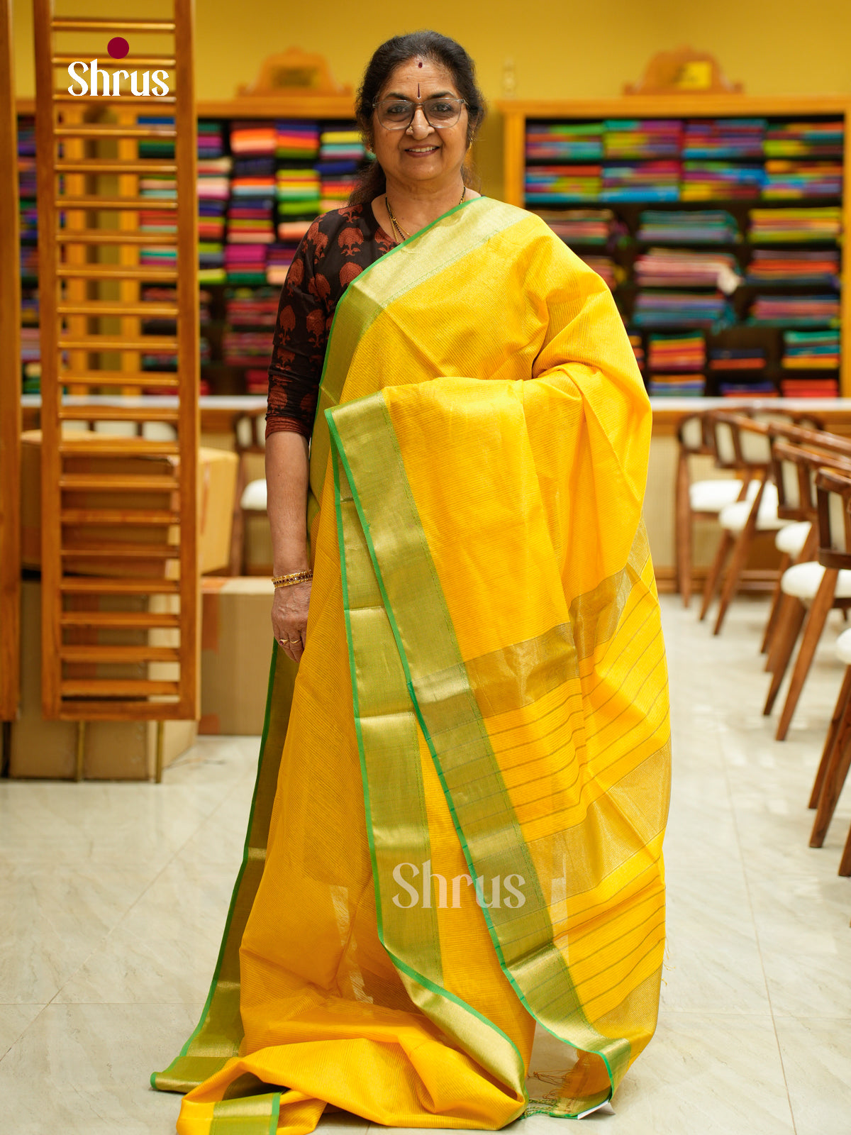 Maheshwari silkcotton Saree - EFS05357 - Shop on Shrus.com