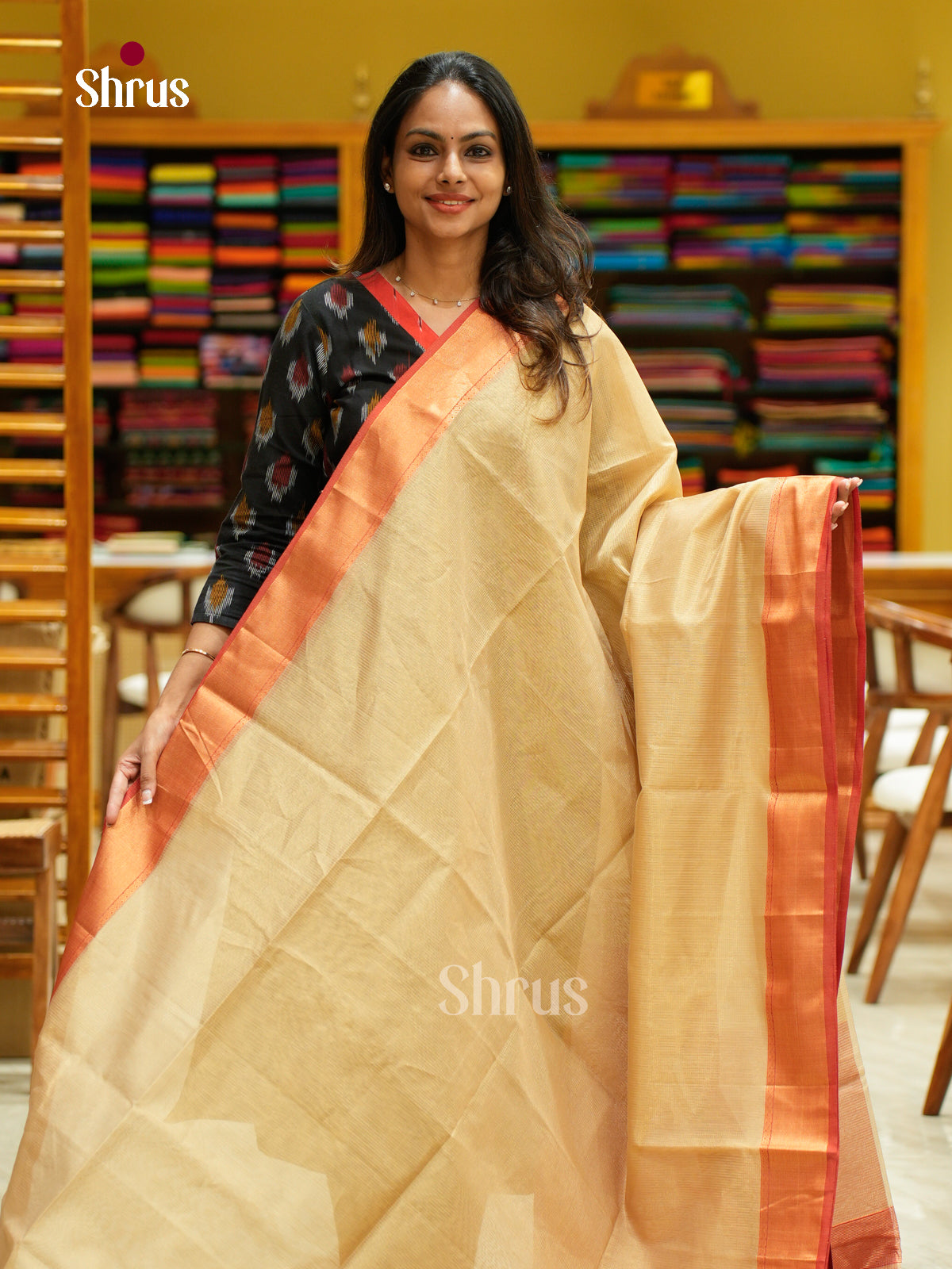 Maheshwari silkcotton Saree - EFS05358 - Shop on Shrus.com