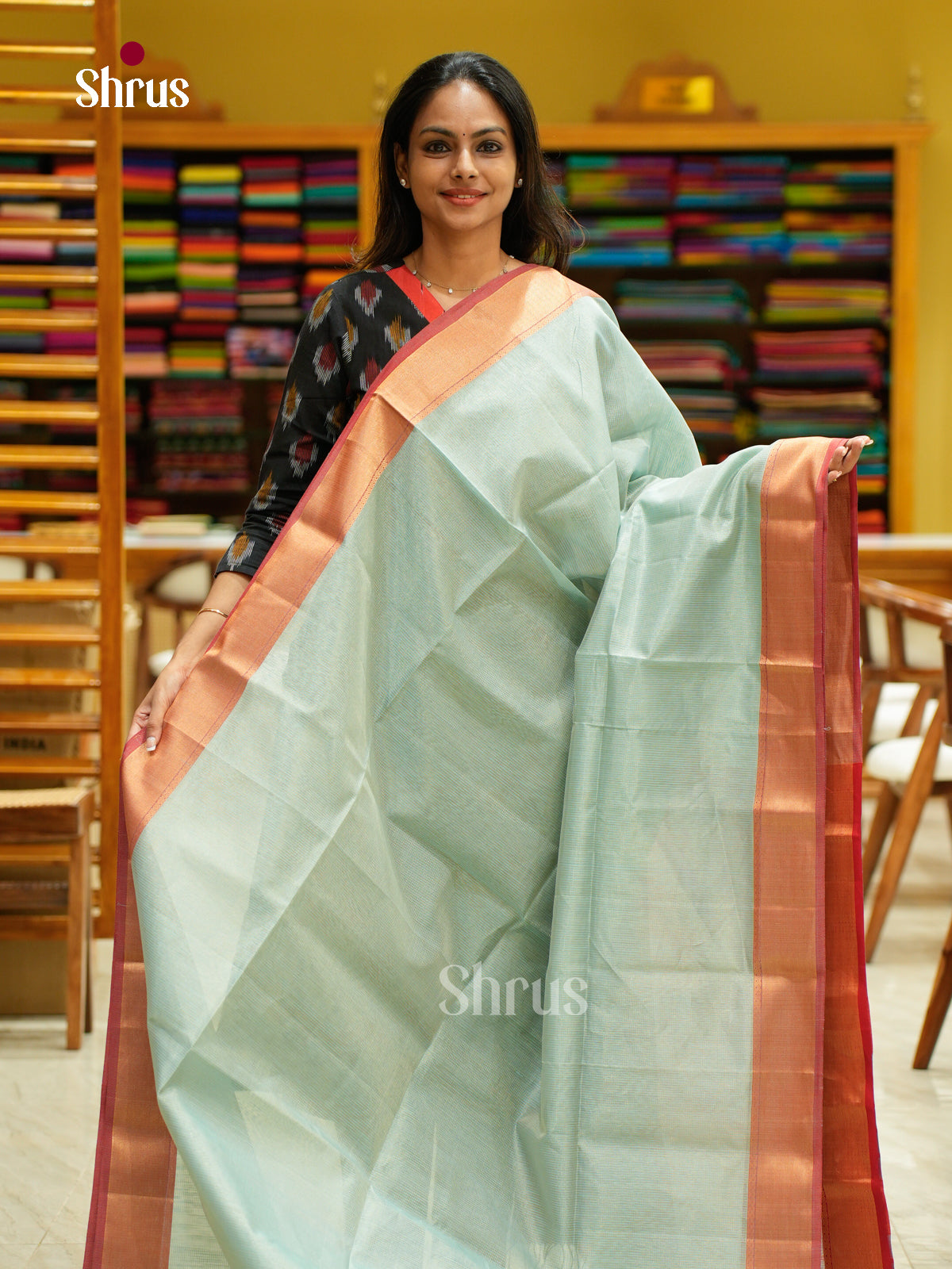 Maheshwari silkcotton Saree - EFS05361 - Shop on Shrus.com
