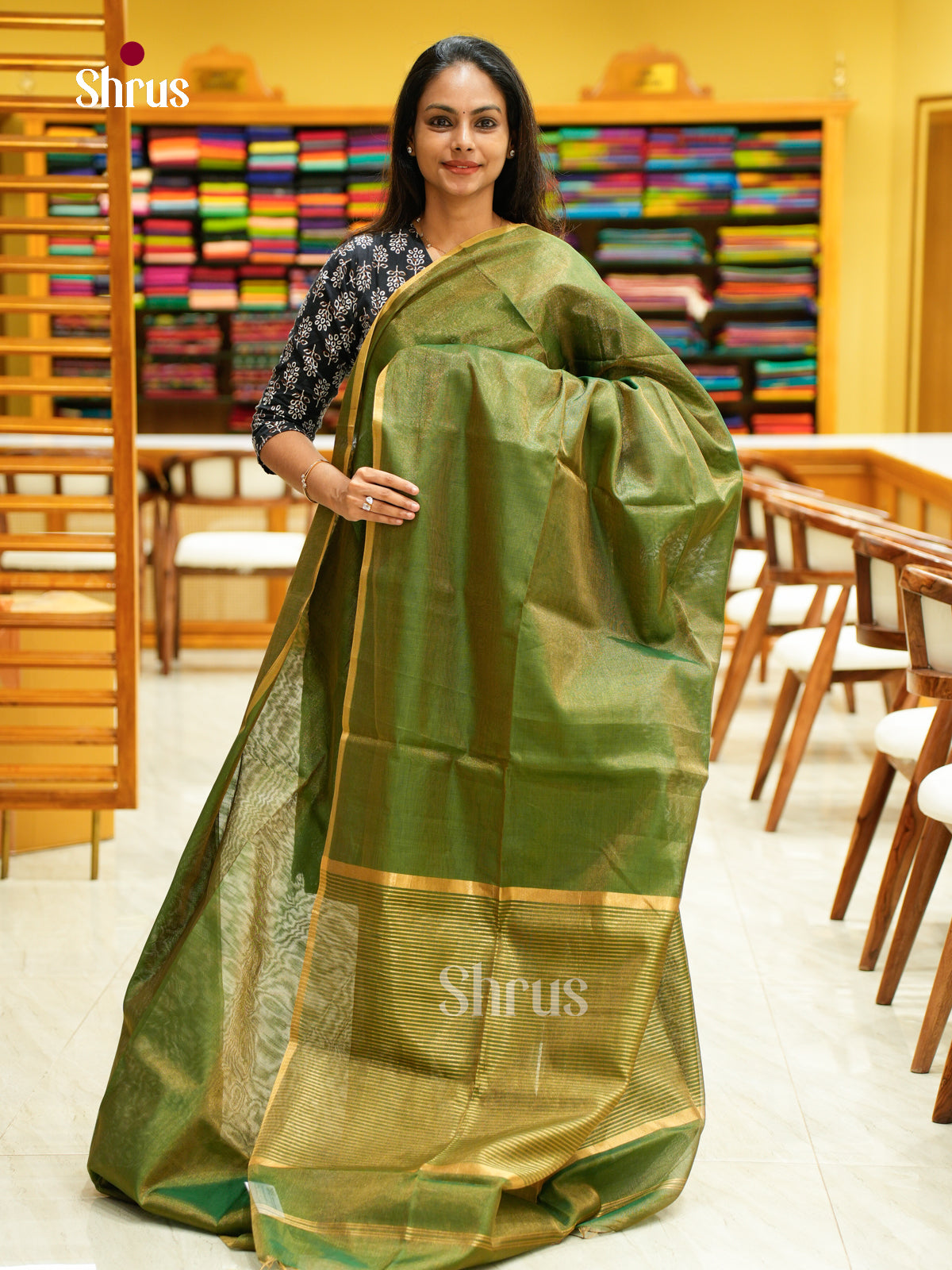 Maheshwari silkcotton Saree - EFS05385 - Shop on Shrus.com