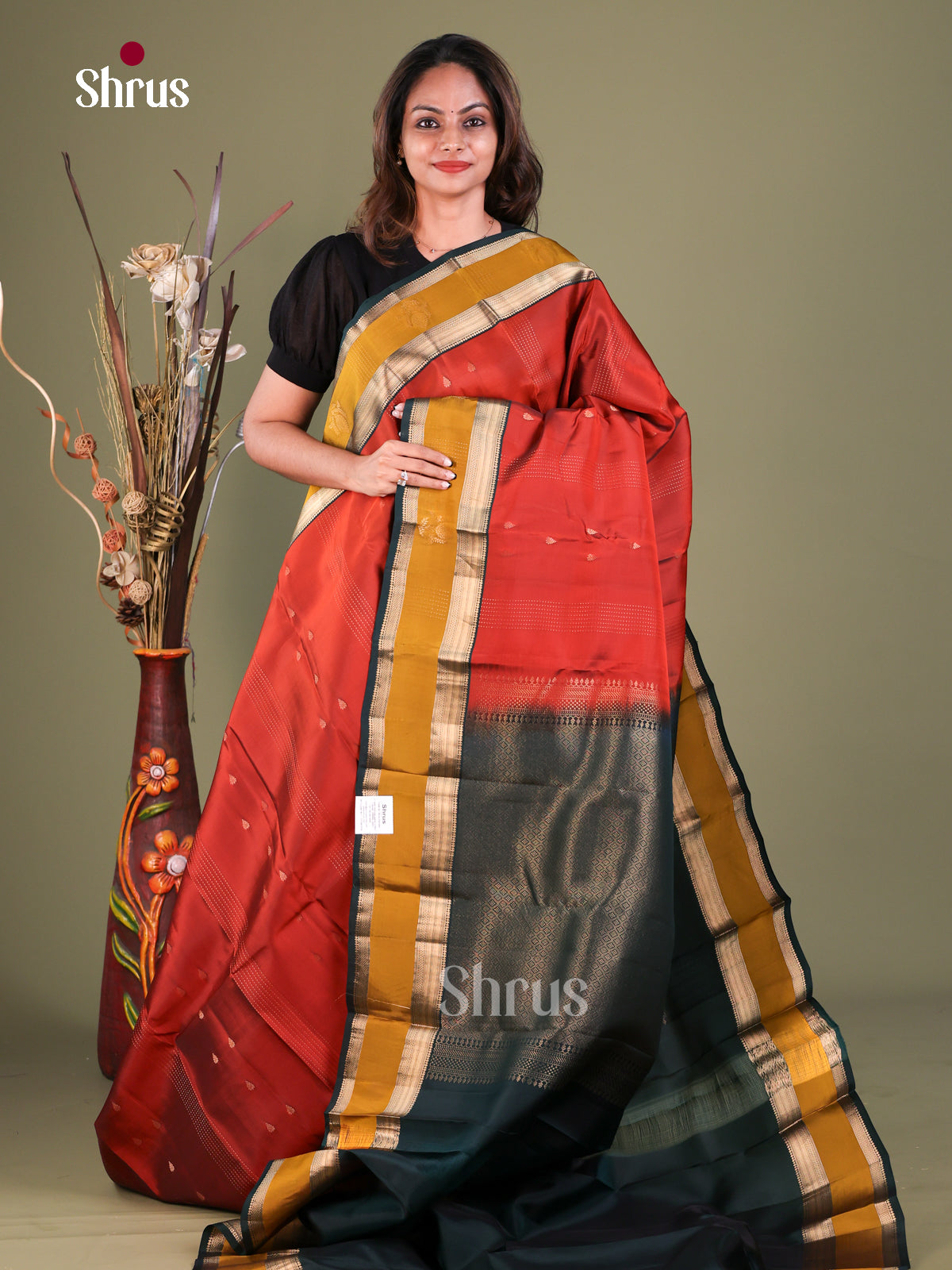 Kanchipuram-halfpure Saree - EFS05389 - Shop on Shrus.com