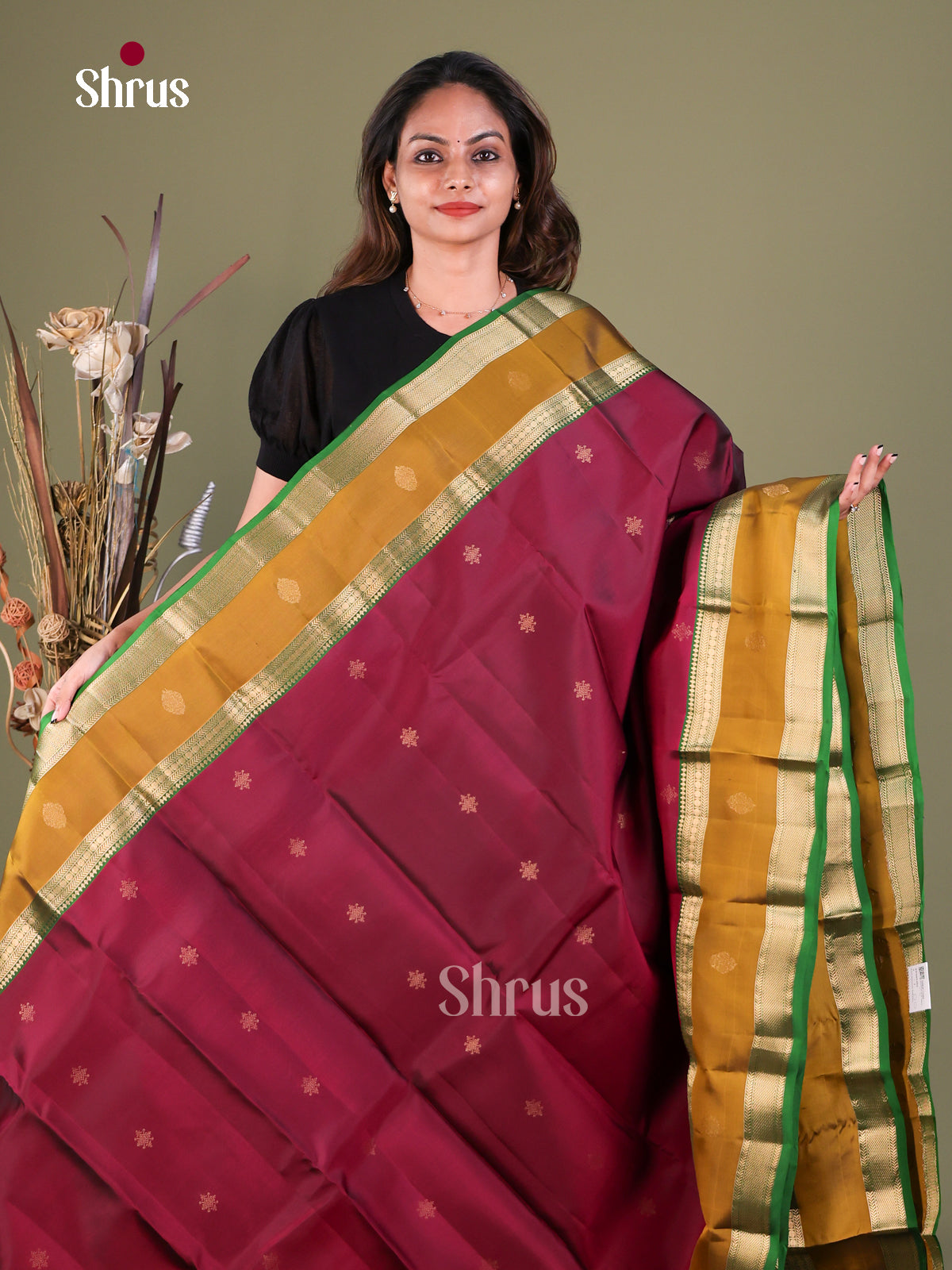 Kanchipuram-halfpure Saree - EFS05393 - Shop on Shrus.com