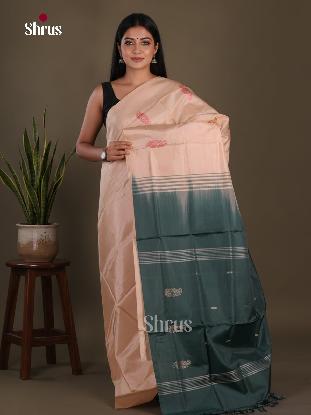 Banana Pith Saree - EFS08008 - Shop on Shrus.com