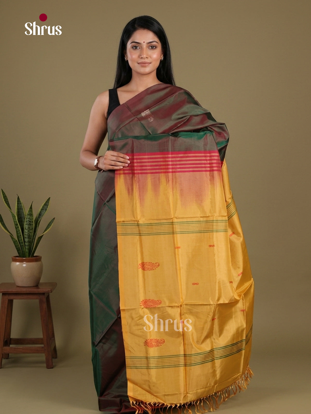 Banana Pith Saree - EFS08009 - Shop on Shrus.com