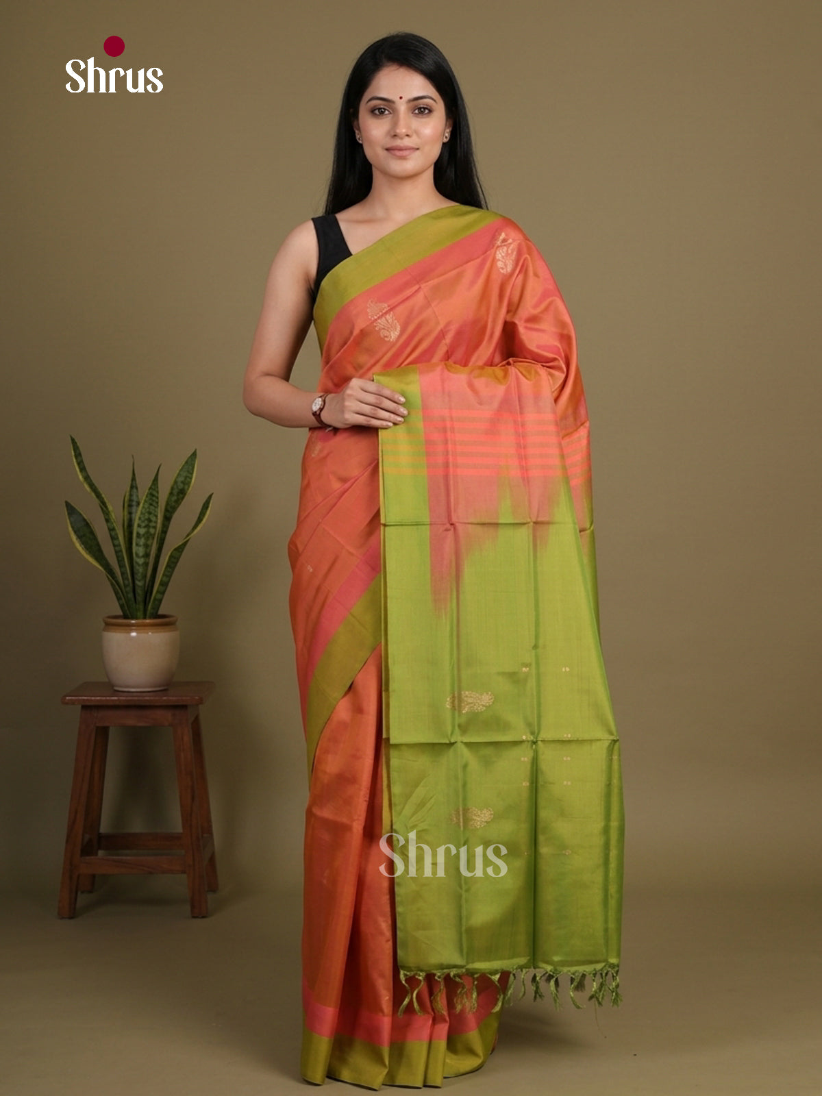 Banana Pith Saree - EFS08012 - Shop on Shrus.com
