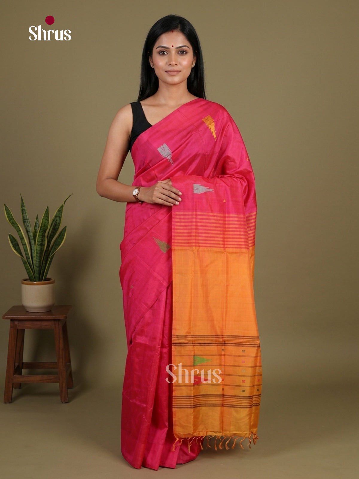 Banana Pith Saree - EFS08030 - Shop on Shrus.com