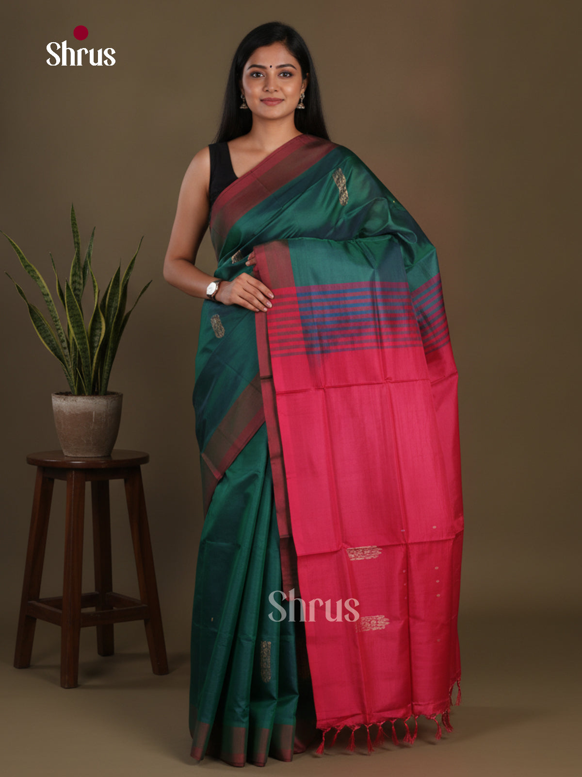 Banana Pith Saree - EFS08031 - Shop on Shrus.com
