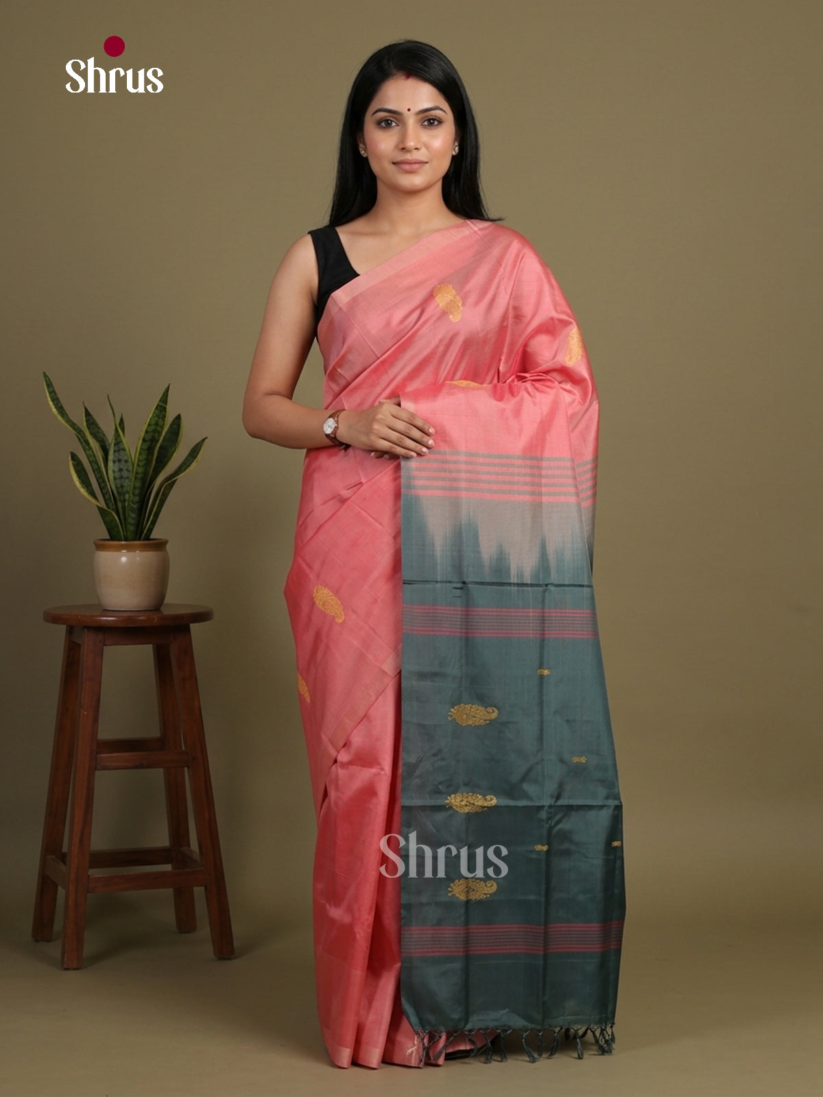 Banana Pith Saree - EFS08035 - Shop on Shrus.com