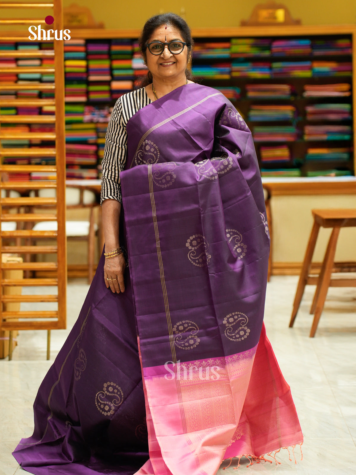 Soft Silk Saree - EFS08052 - Shop on Shrus.com
