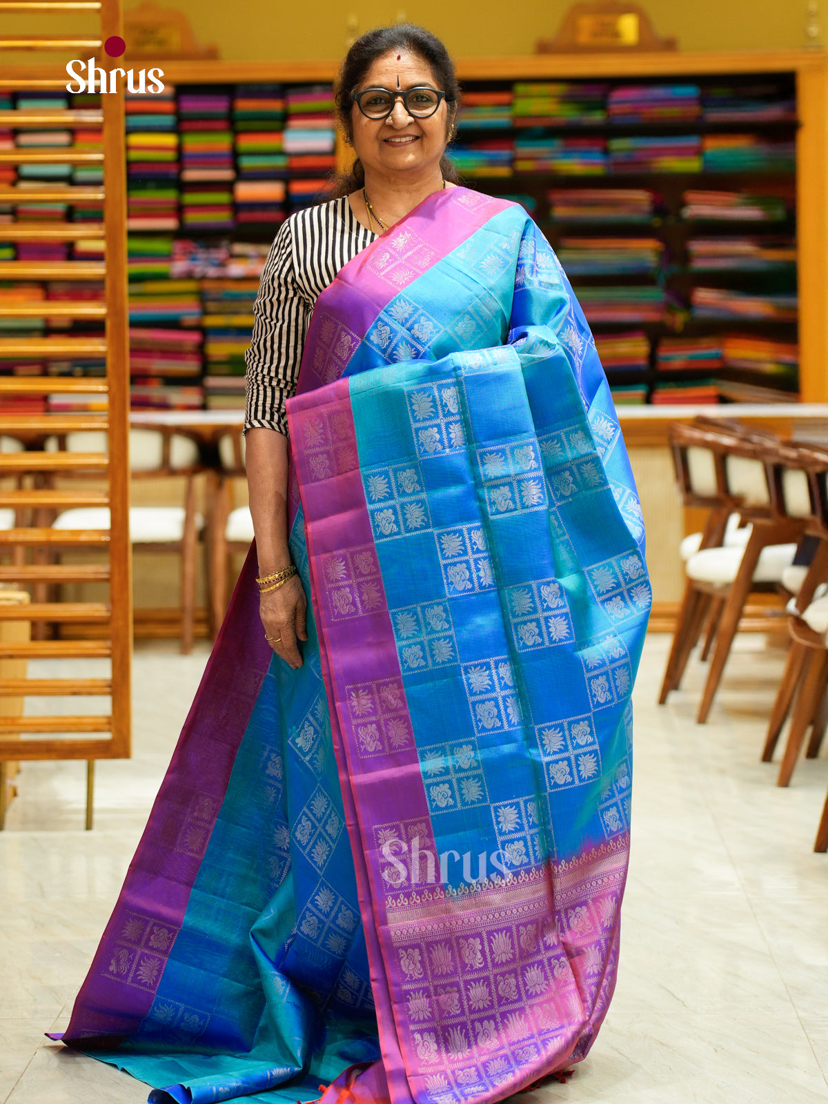 Soft Silk Saree - EFS08056 - Shop on Shrus.com
