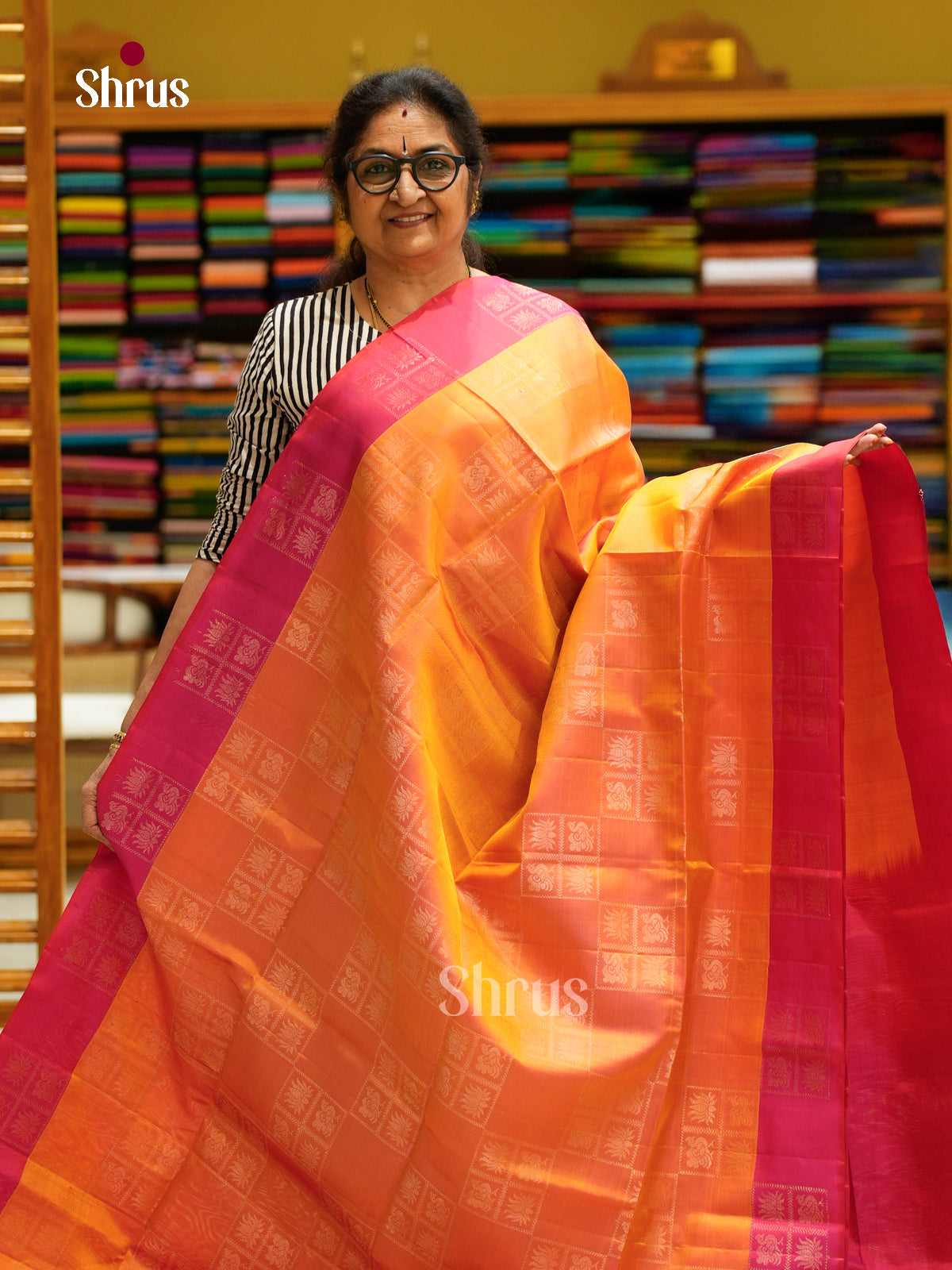 Soft Silk Saree - EFS08057 - Shop on Shrus.com
