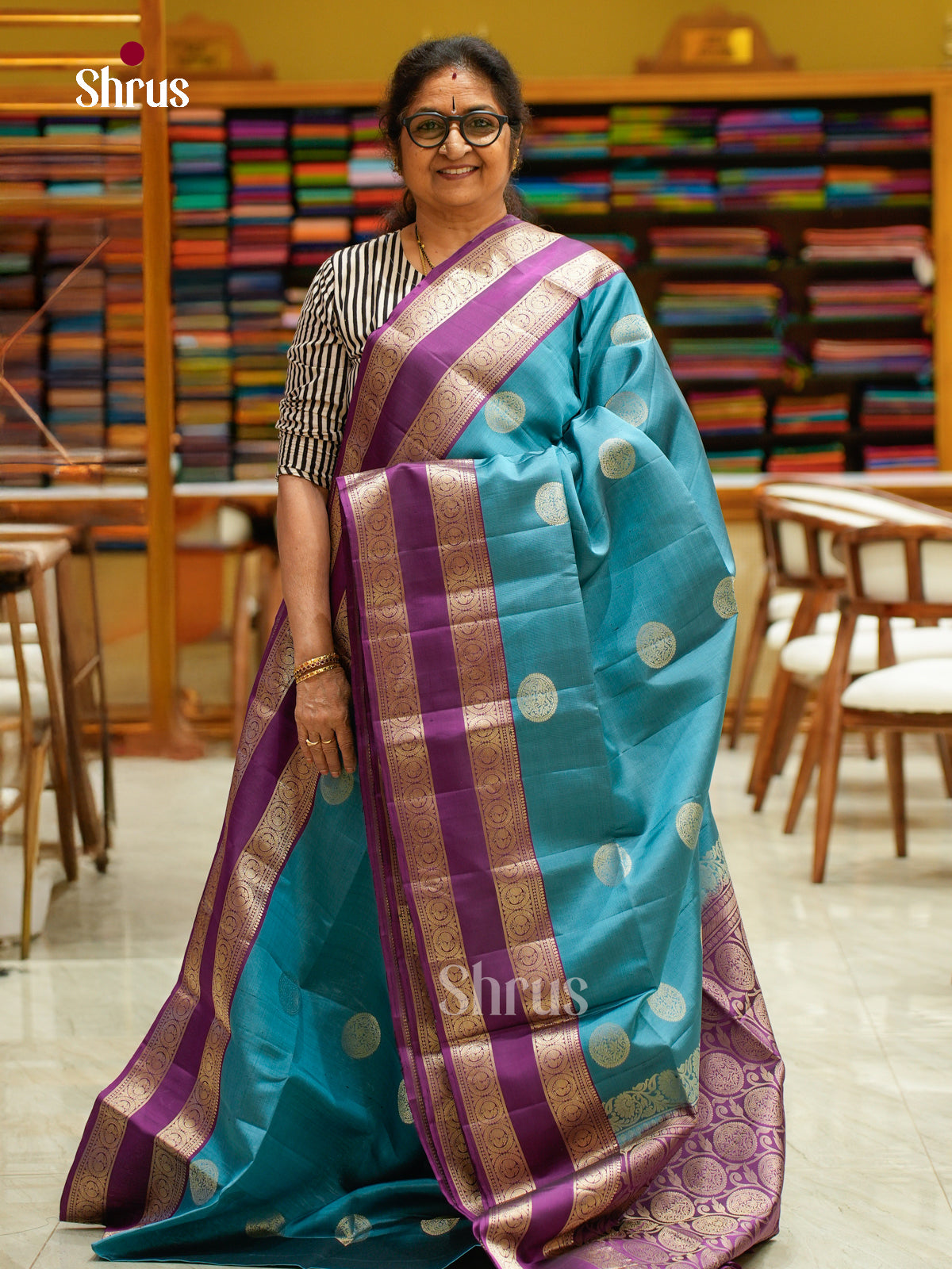Soft Silk Saree - EFS08070 - Shop on Shrus.com