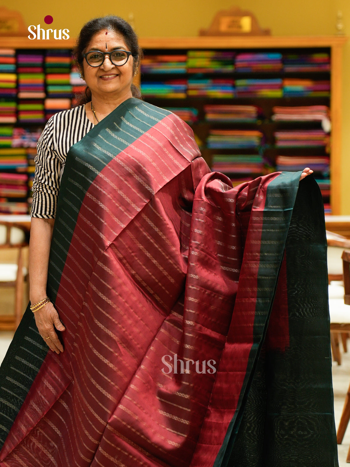 Semi Kanchipuram Saree - EFS08089 - Shop on Shrus.com