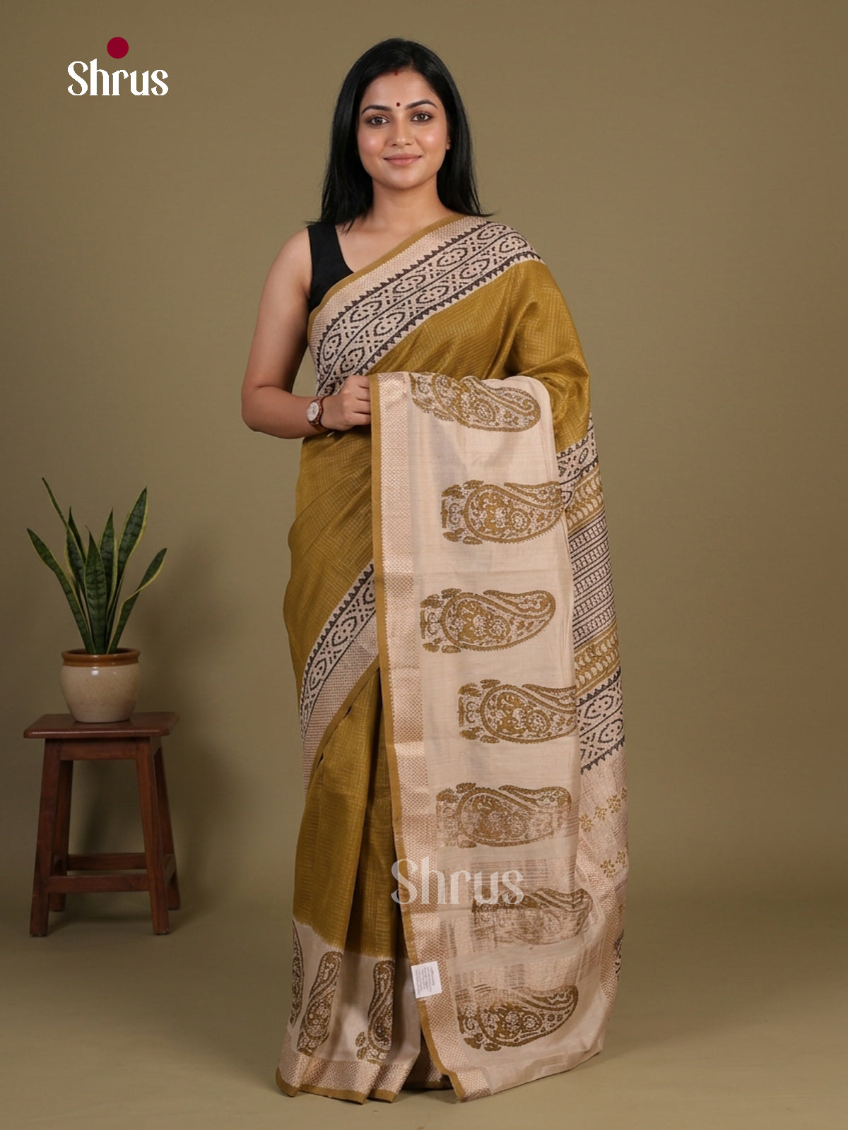 Chanderi Saree - EFS09037 - Shop on Shrus.com