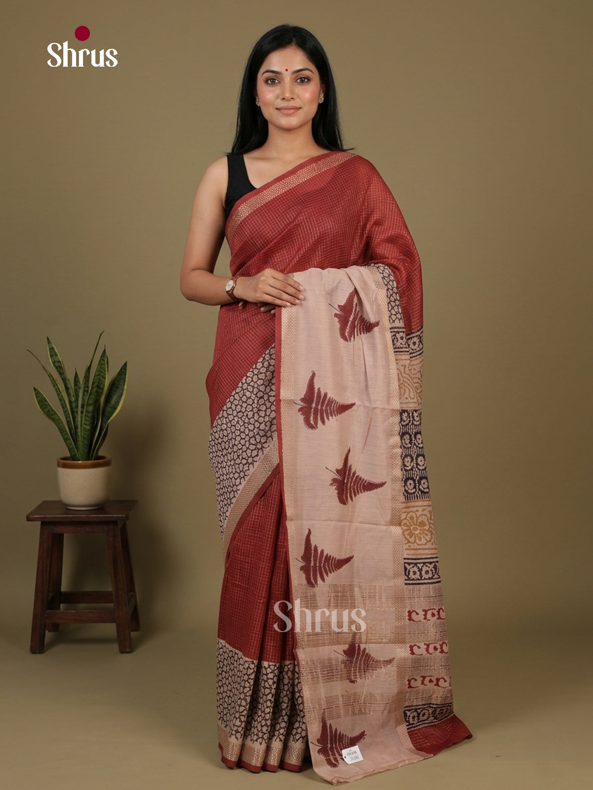 Chanderi Saree - EFS09039 - Shop on Shrus.com