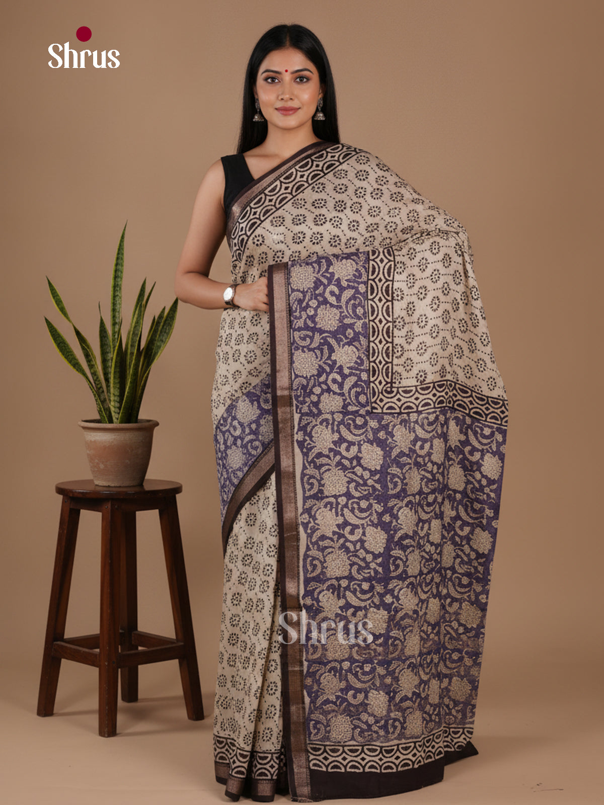 Modal Silk Saree - EFS09133 - Shop on Shrus.com