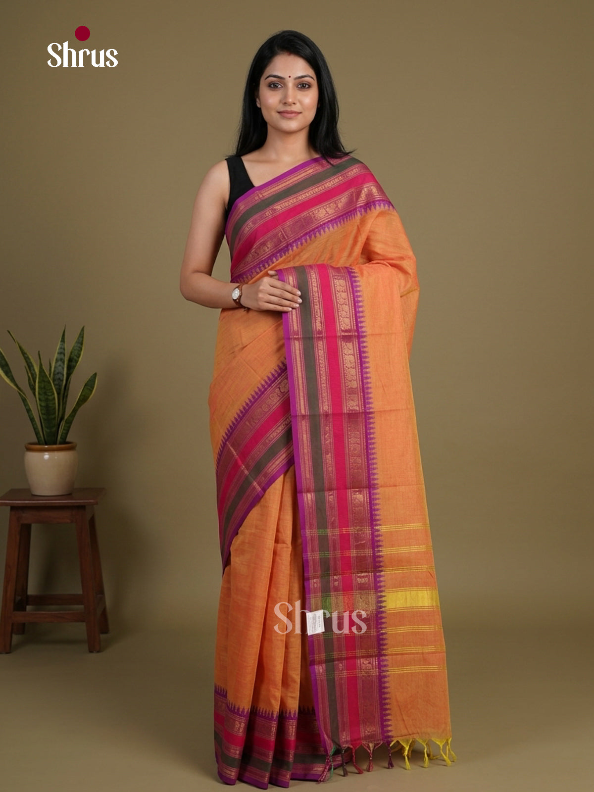 Chettinad Cotton Saree - EFS11174 - Shop on Shrus.com