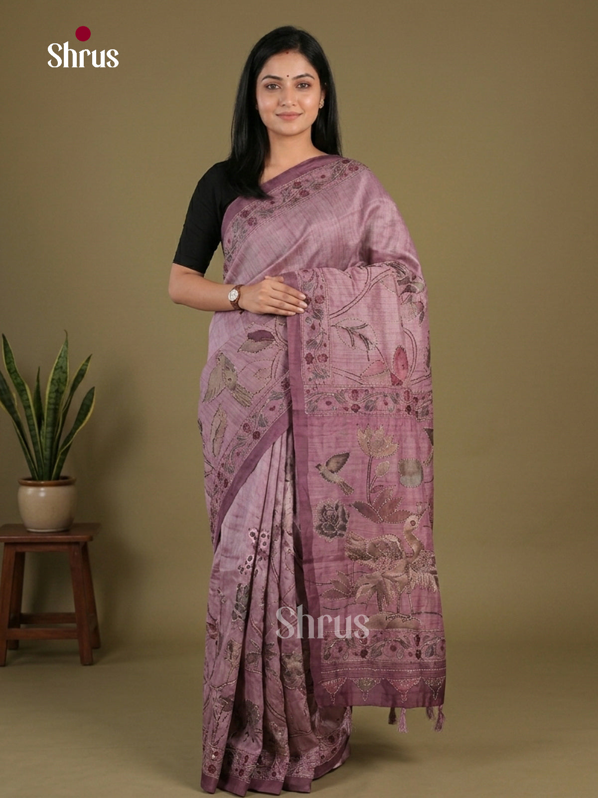 Semi Kantha Saree - EFS12016 - Shop on Shrus.com