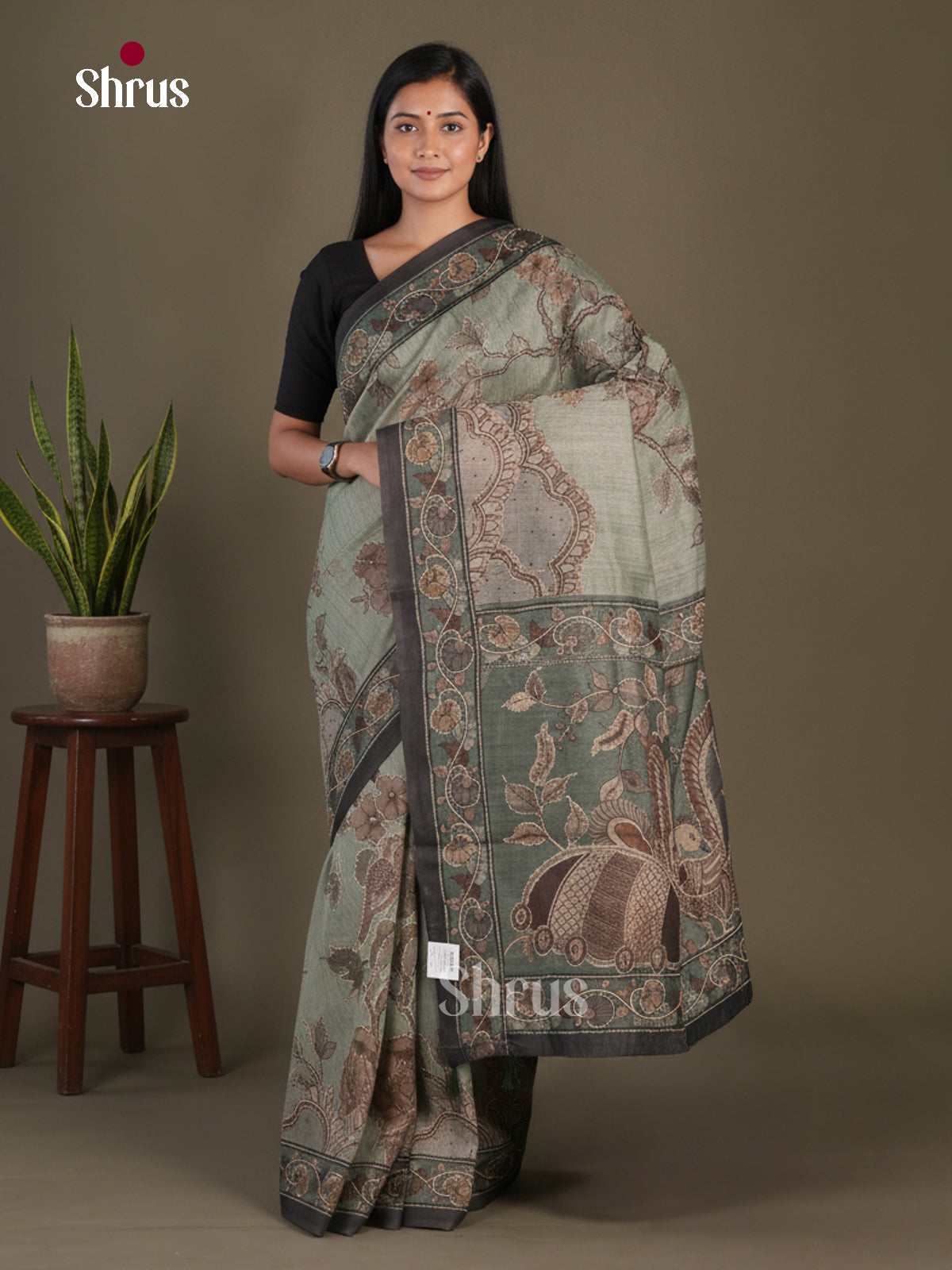 Semi Kantha Saree - EFS12019 - Shop on Shrus.com