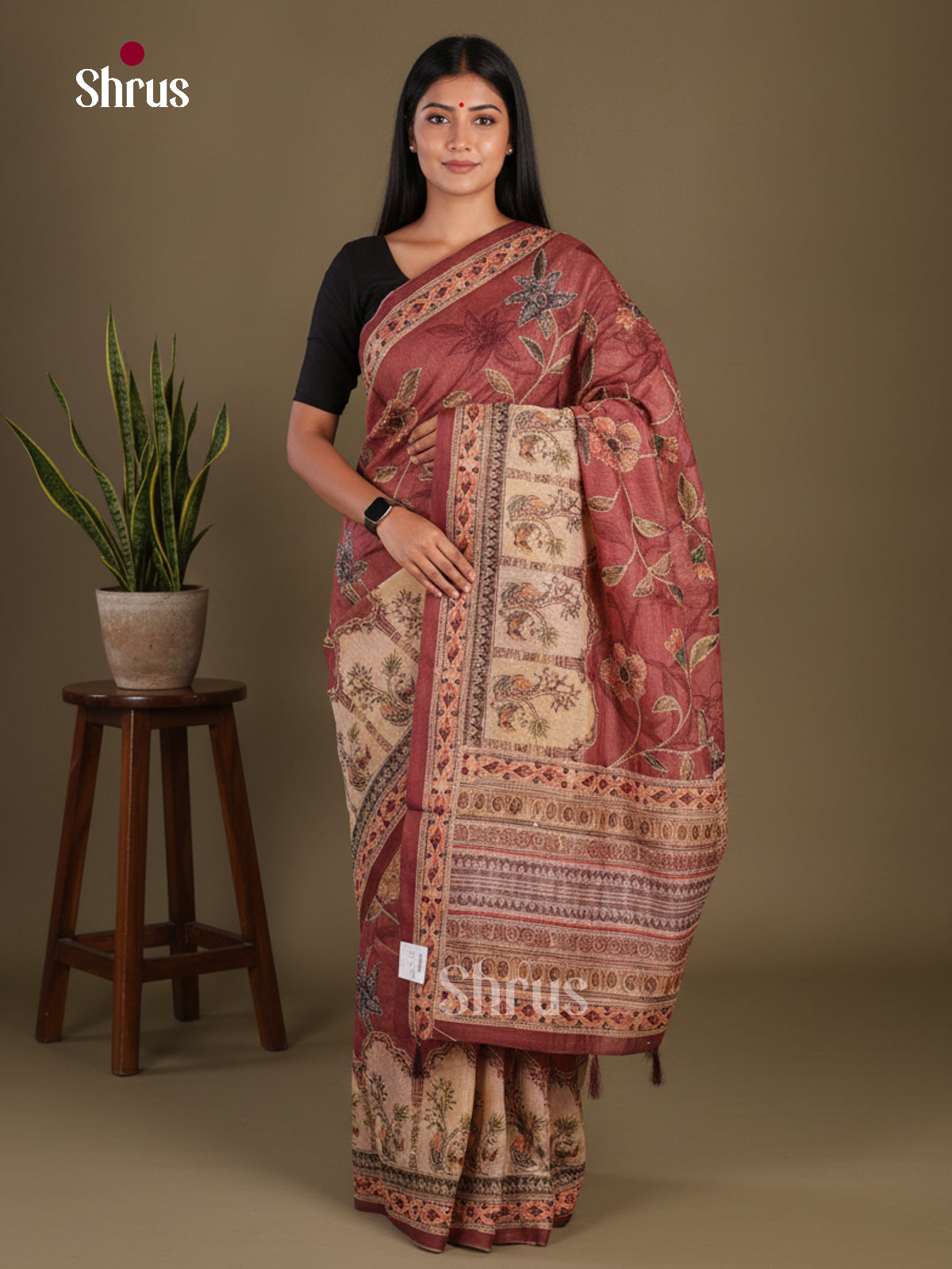 Semi Kantha Saree - EFS12072 - Shop on Shrus.com