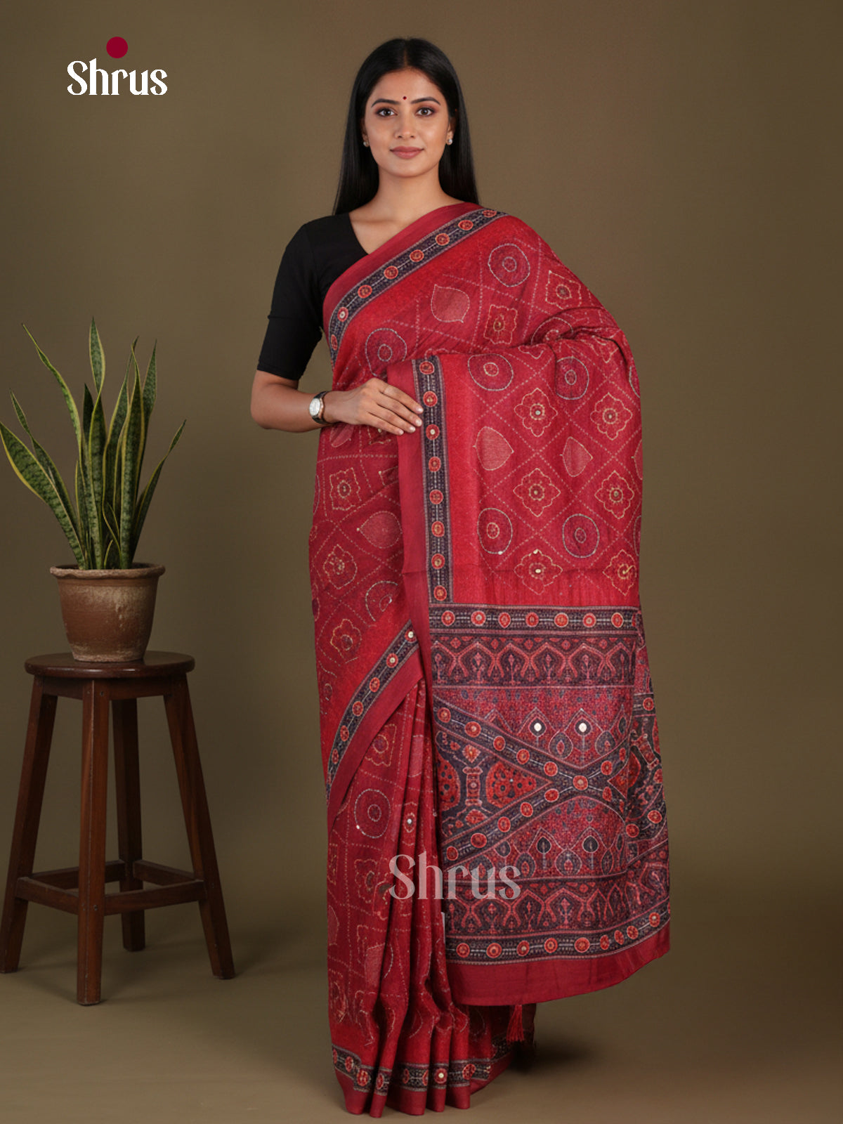 Semi Kantha Saree - EFS12077 - Shop on Shrus.com