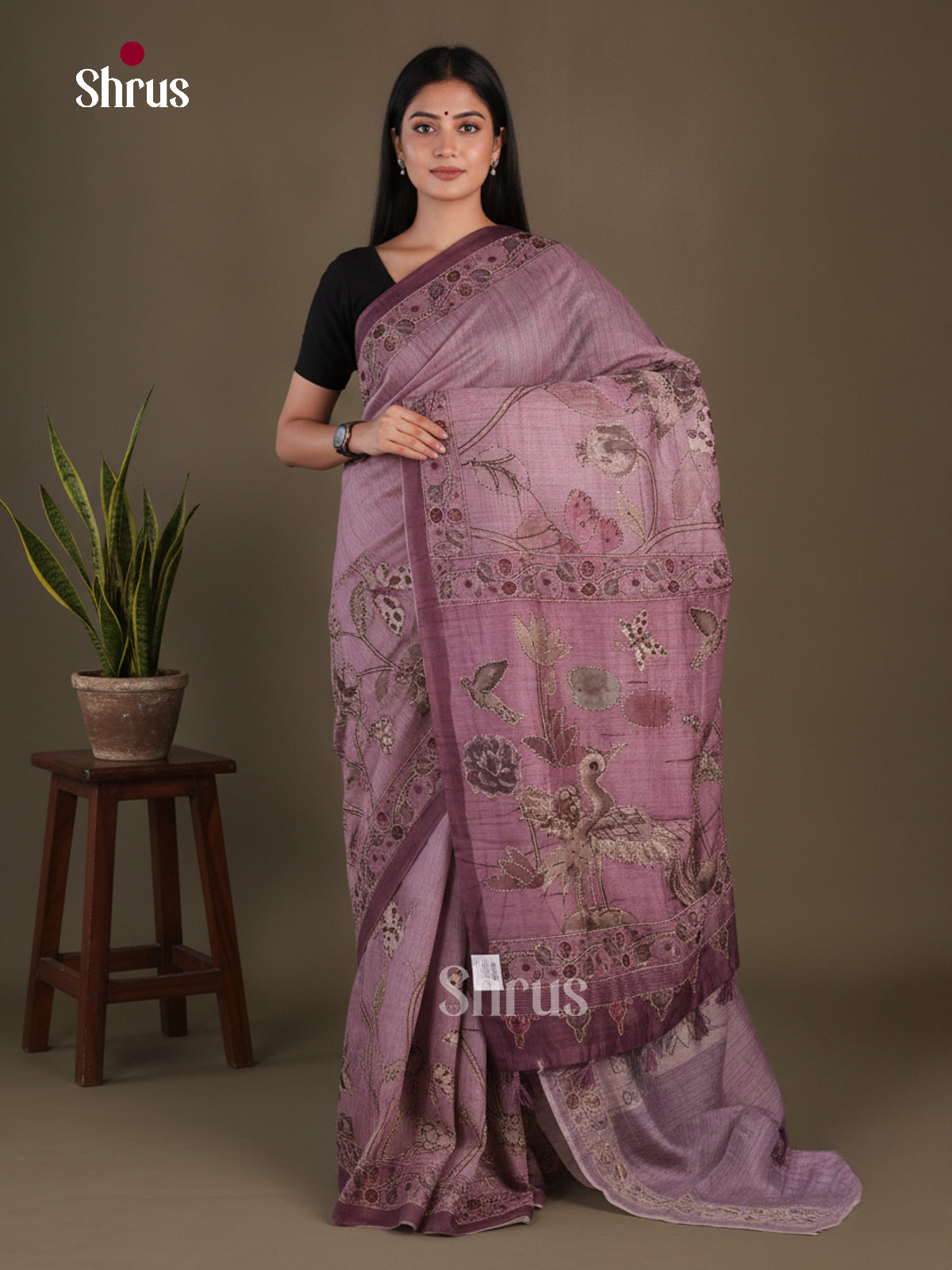 Semi Kantha Saree - EFS12089 - Shop on Shrus.com