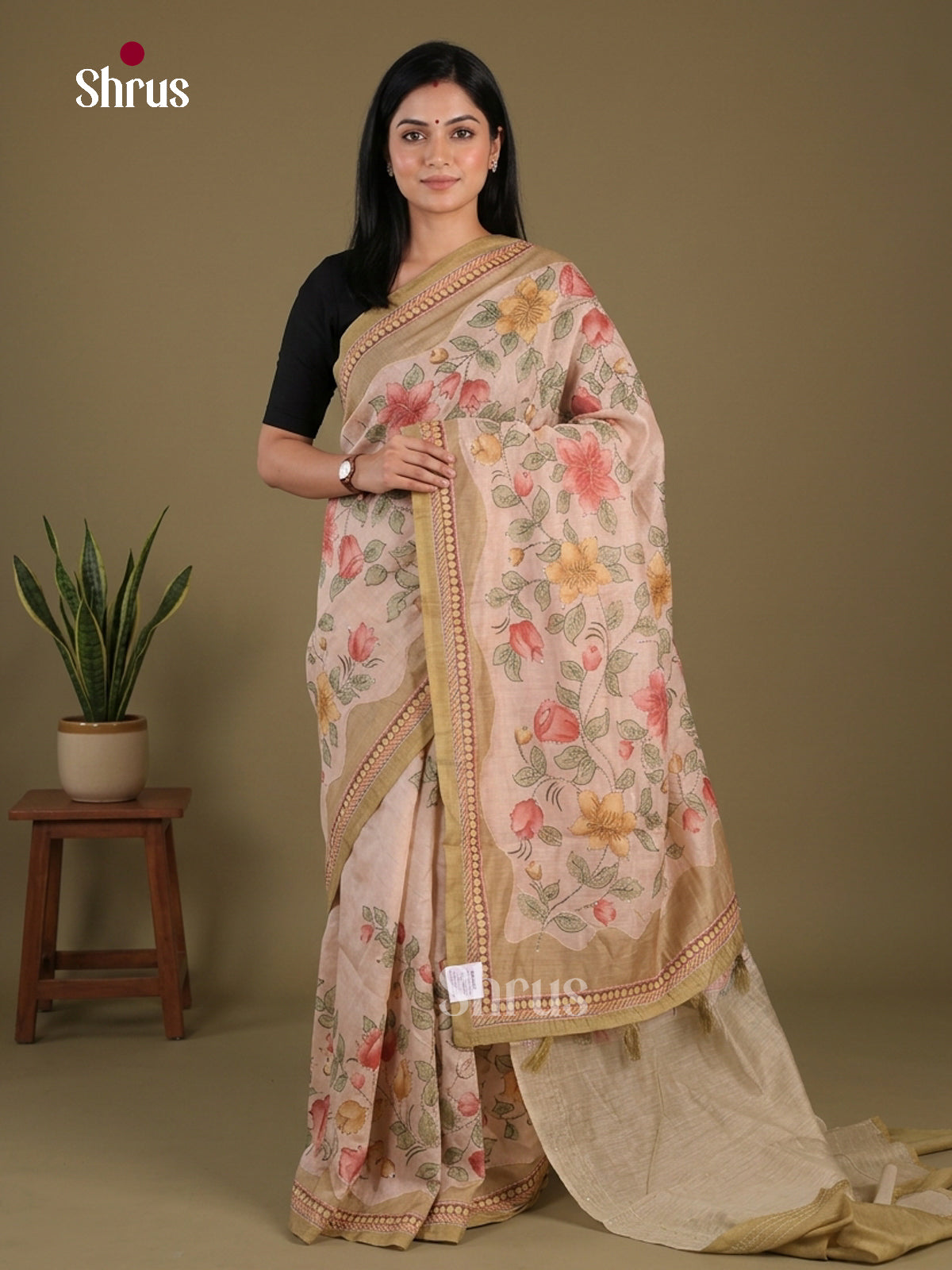 Semi Kantha Saree - EFS12093 - Shop on Shrus.com