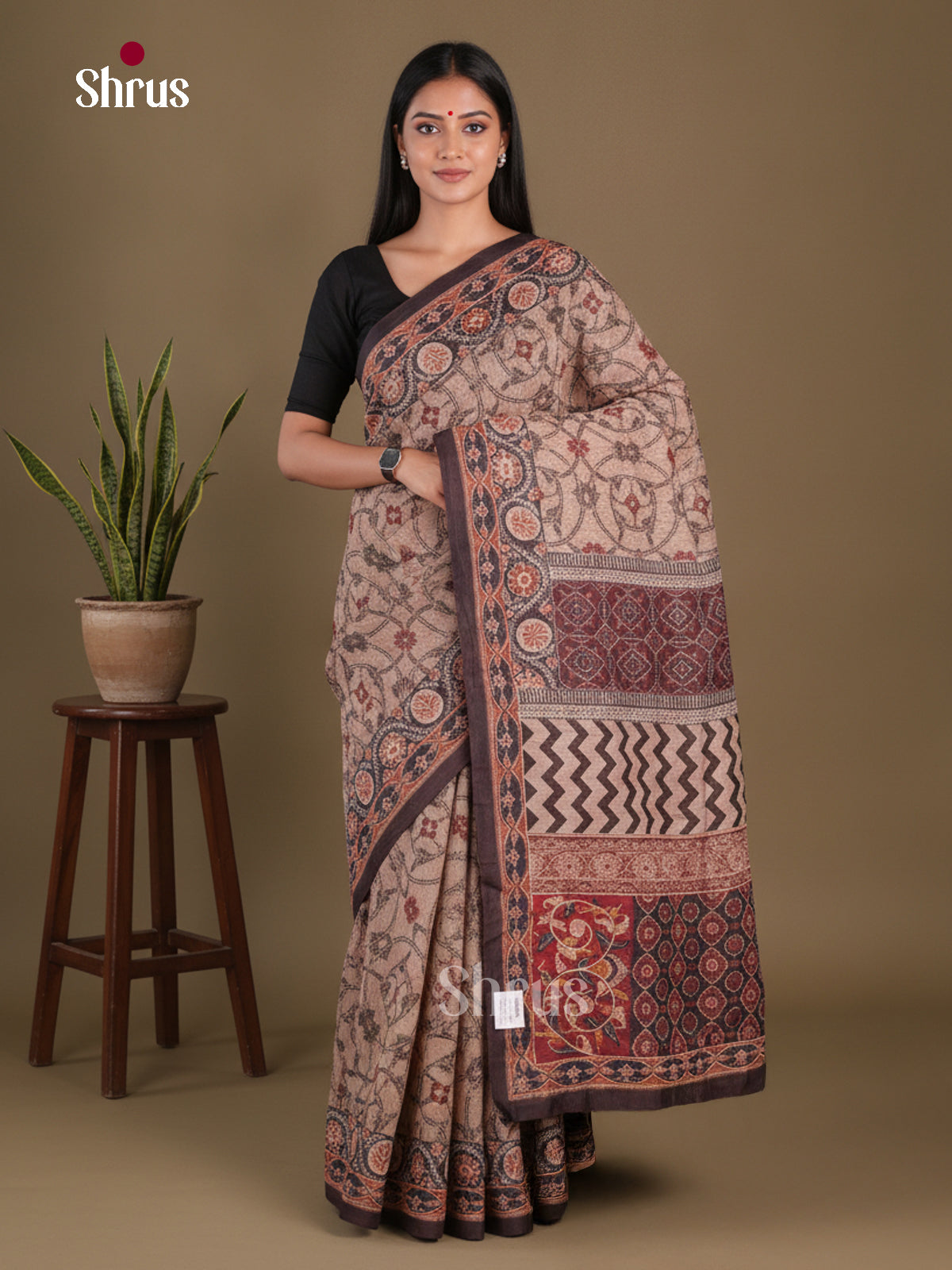 Semi Kantha Saree - EFS12116 - Shop on Shrus.com