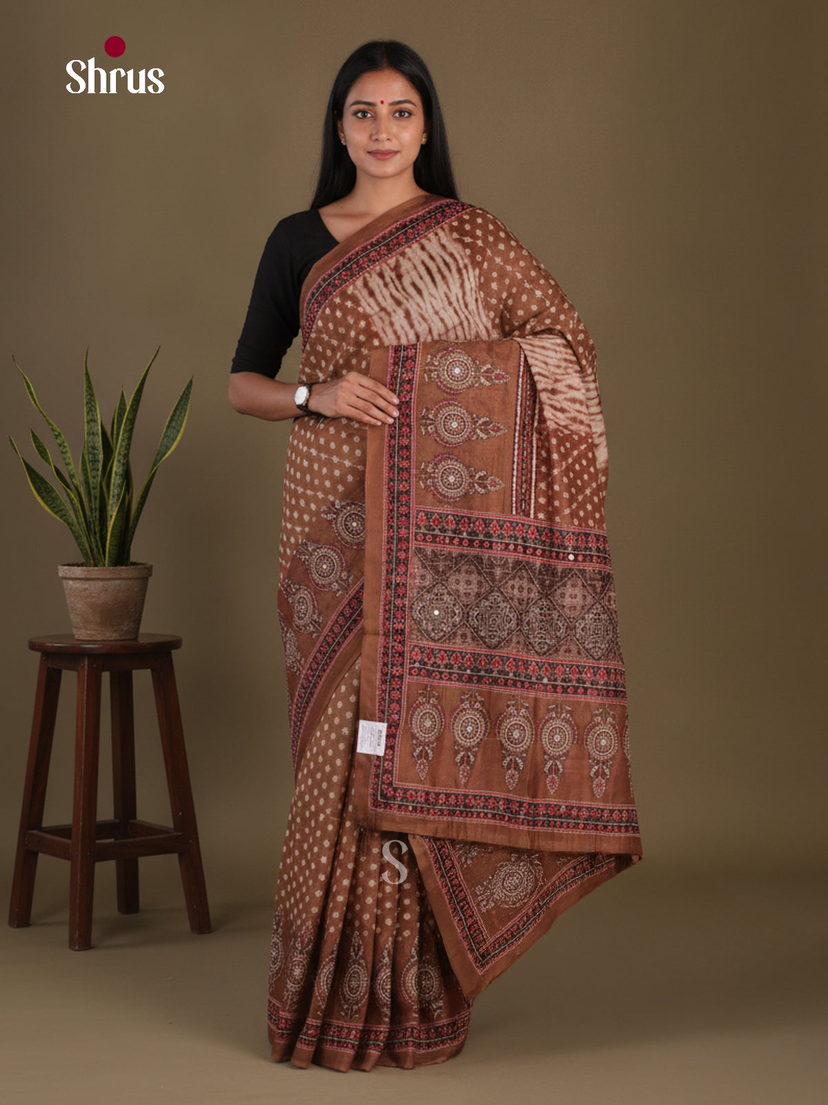 Semi Kantha Saree - EFS12140 - Shop on Shrus.com