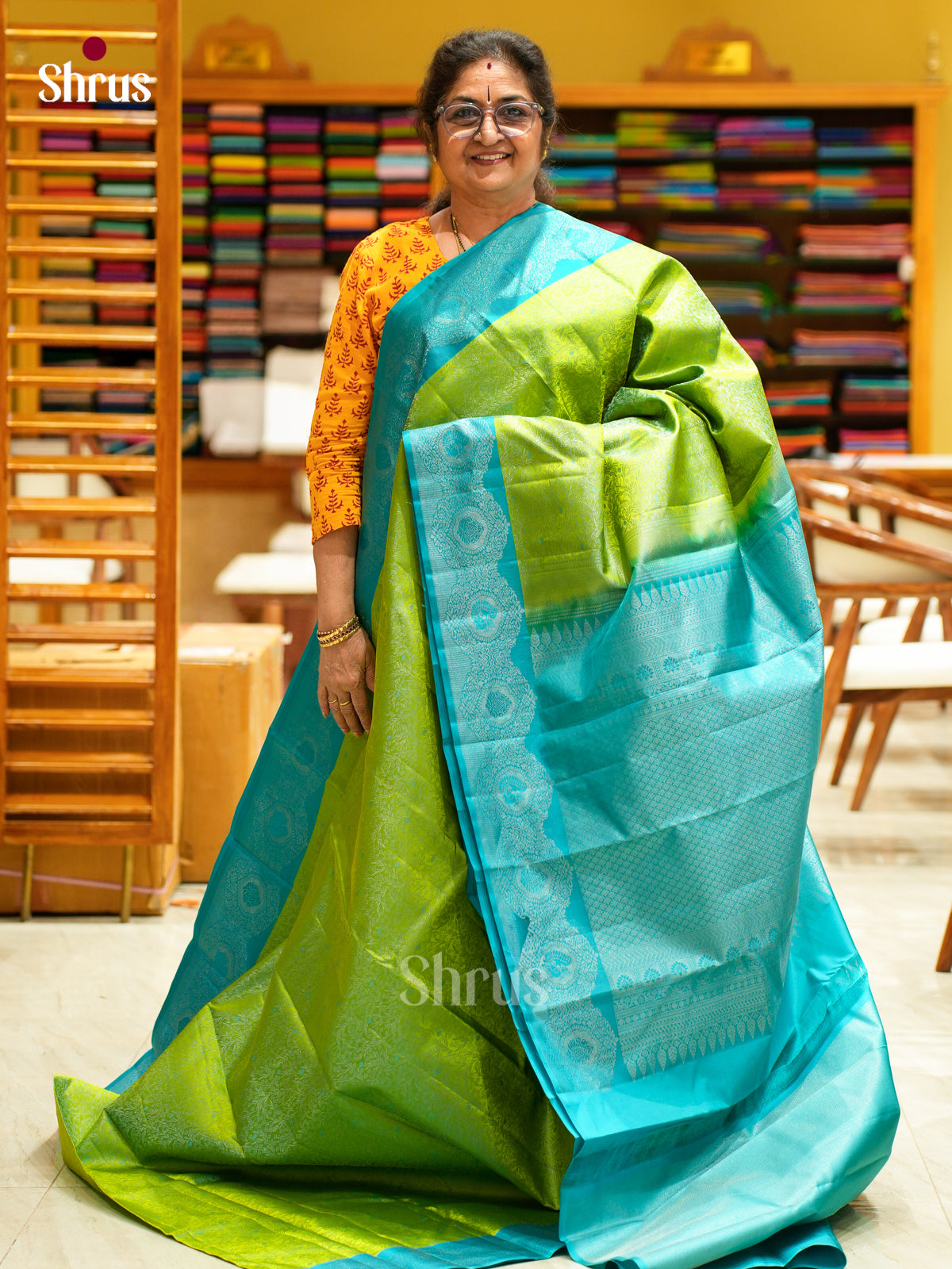 Kanchipuram silk Saree - EFS12262 - Shop on Shrus.com