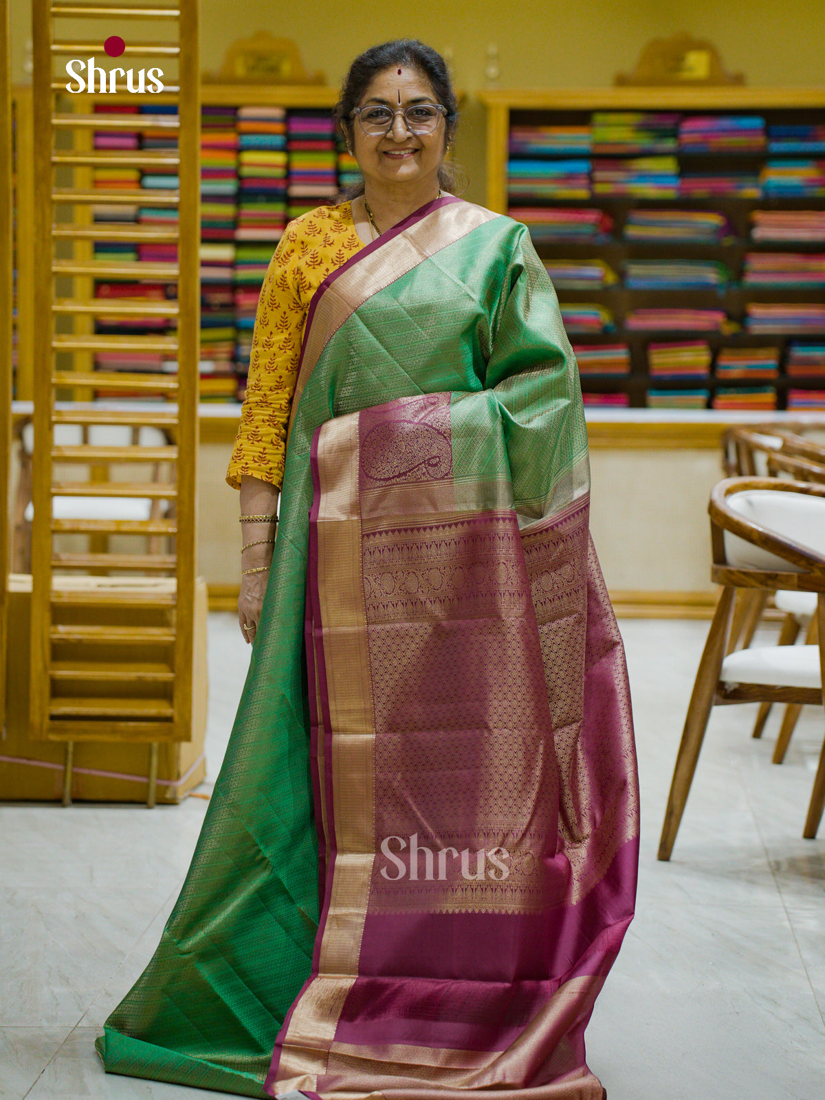 Kanchipuram silk Saree - EFS12263 - Shop on Shrus.com