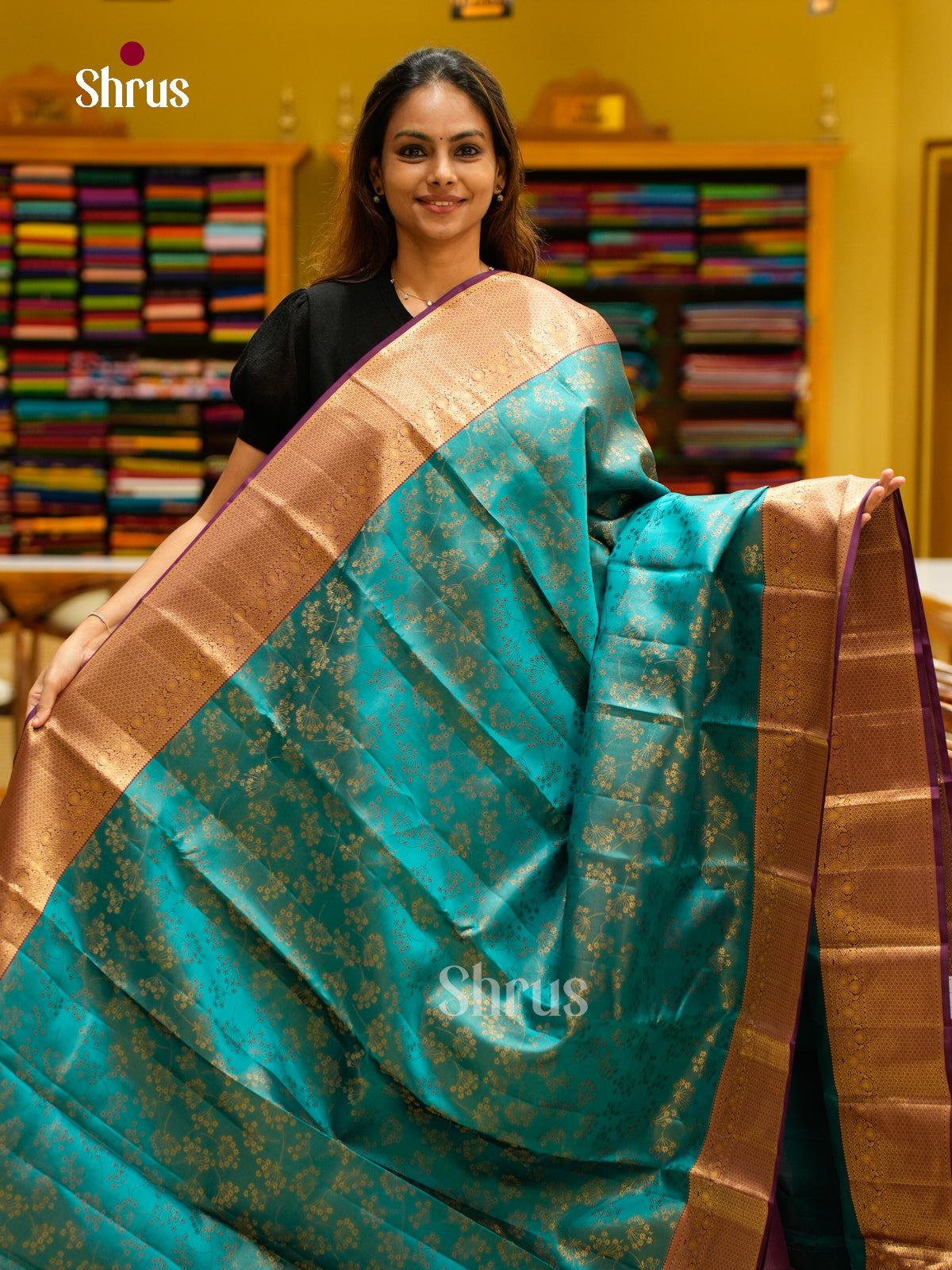 Kanchipuram silk Saree - EFS12268 - Shop on Shrus.com
