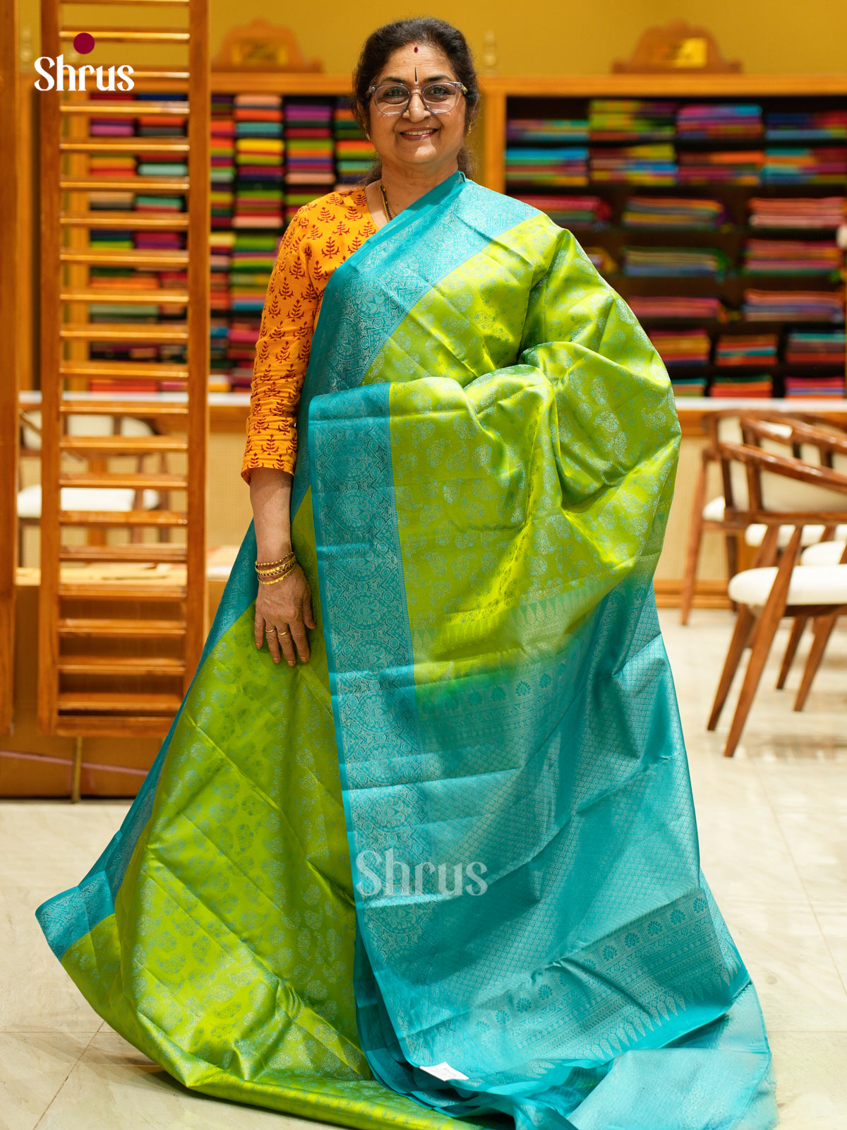 Kanchipuram silk Saree - EFS12273 - Shop on Shrus.com