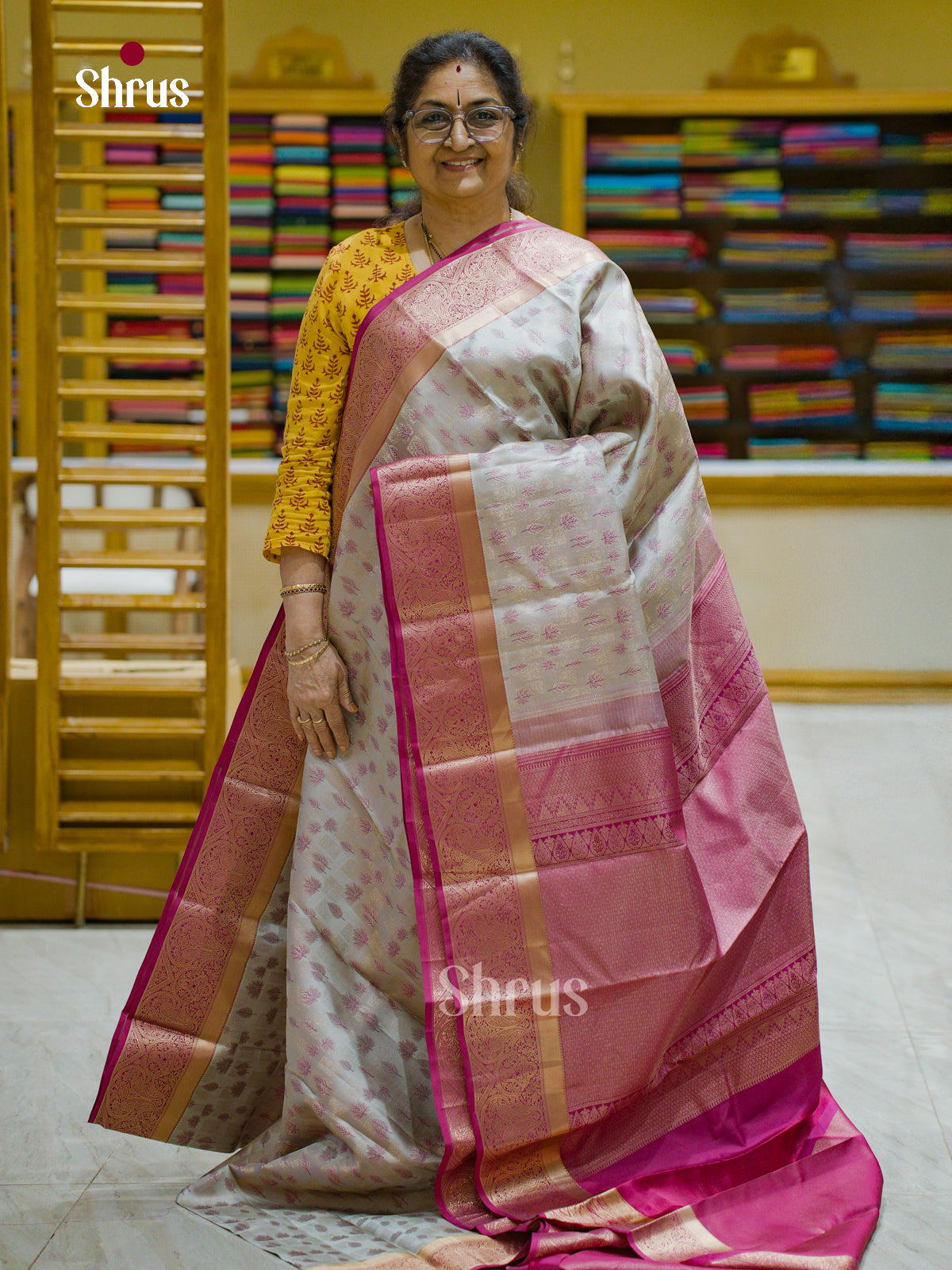 Kanchipuram silk Saree - EFS12279 - Shop on Shrus.com