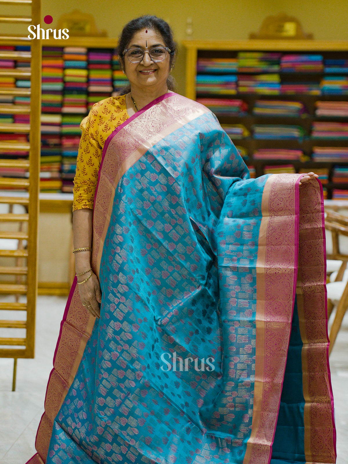 Kanchipuram silk Saree - EFS12280 - Shop on Shrus.com