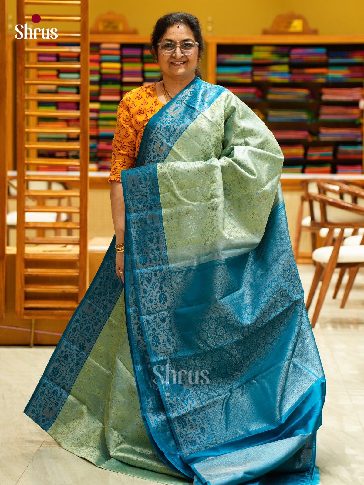 Kanchipuram silk Saree - EFS12291 - Shop on Shrus.com