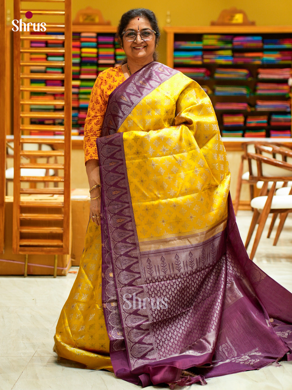 Kanchipuram silk Saree - EFS12297 - Shop on Shrus.com