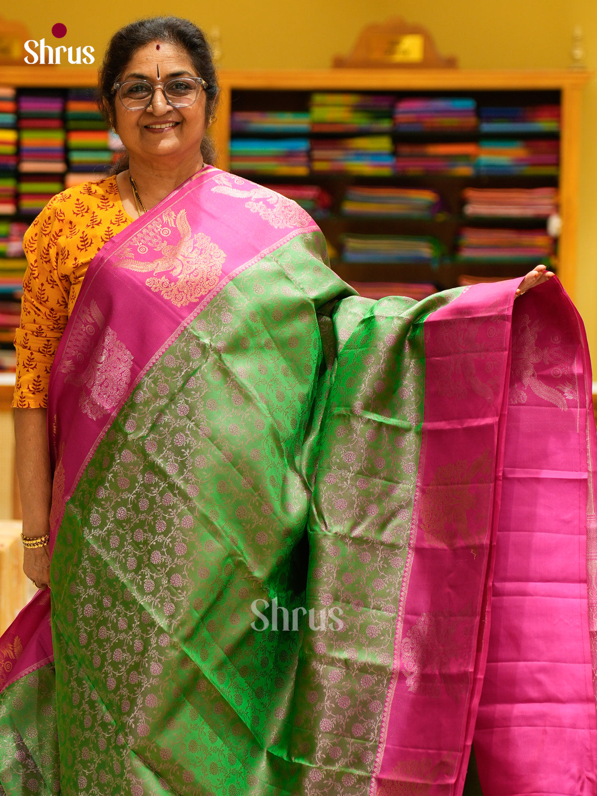 Kanchipuram silk Saree - EFS12299 - Shop on Shrus.com