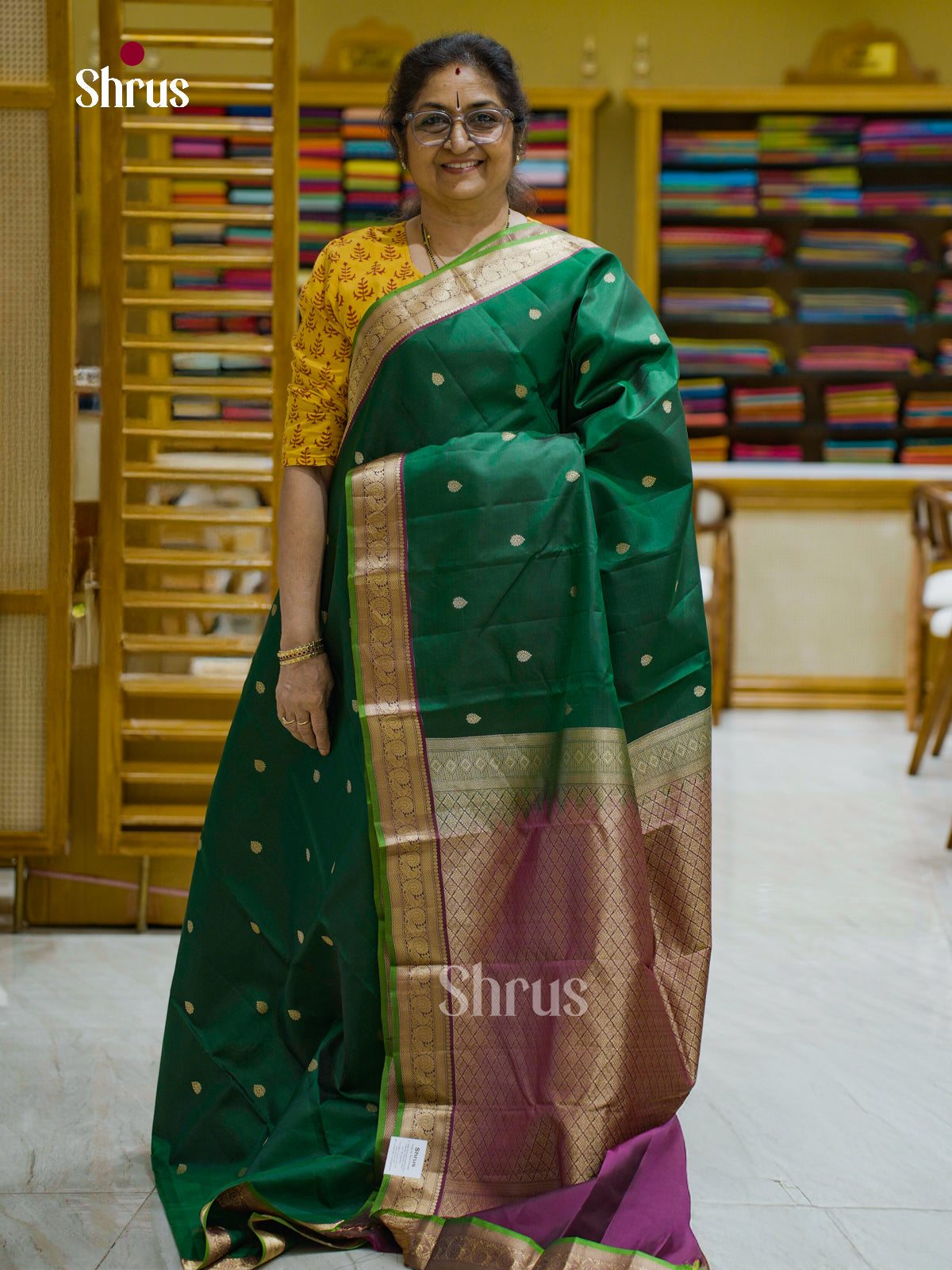 Kanchipuram silk Saree - EFS12300 - Shop on Shrus.com