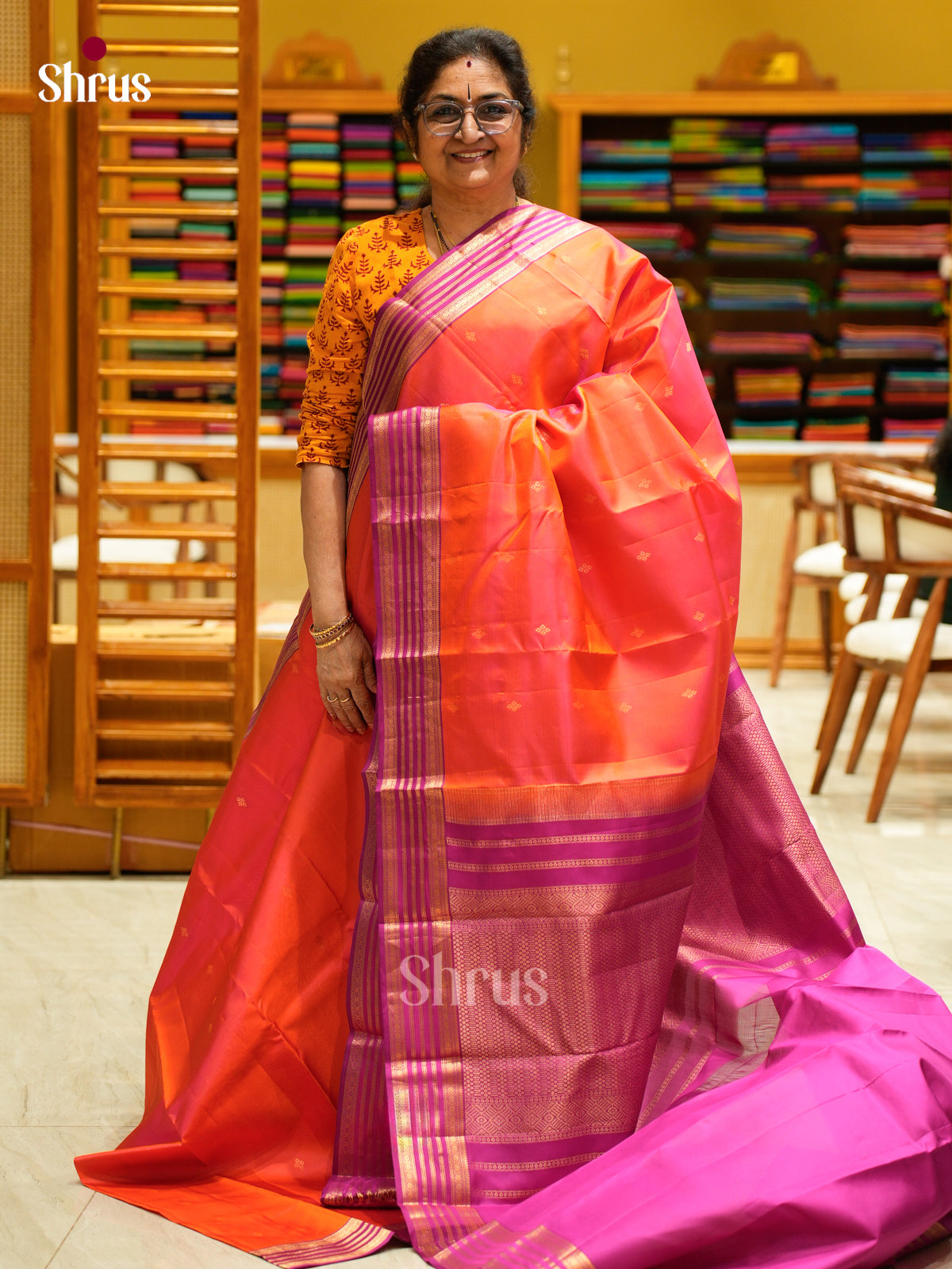 Kanchipuram silk Saree - EFS12302 - Shop on Shrus.com